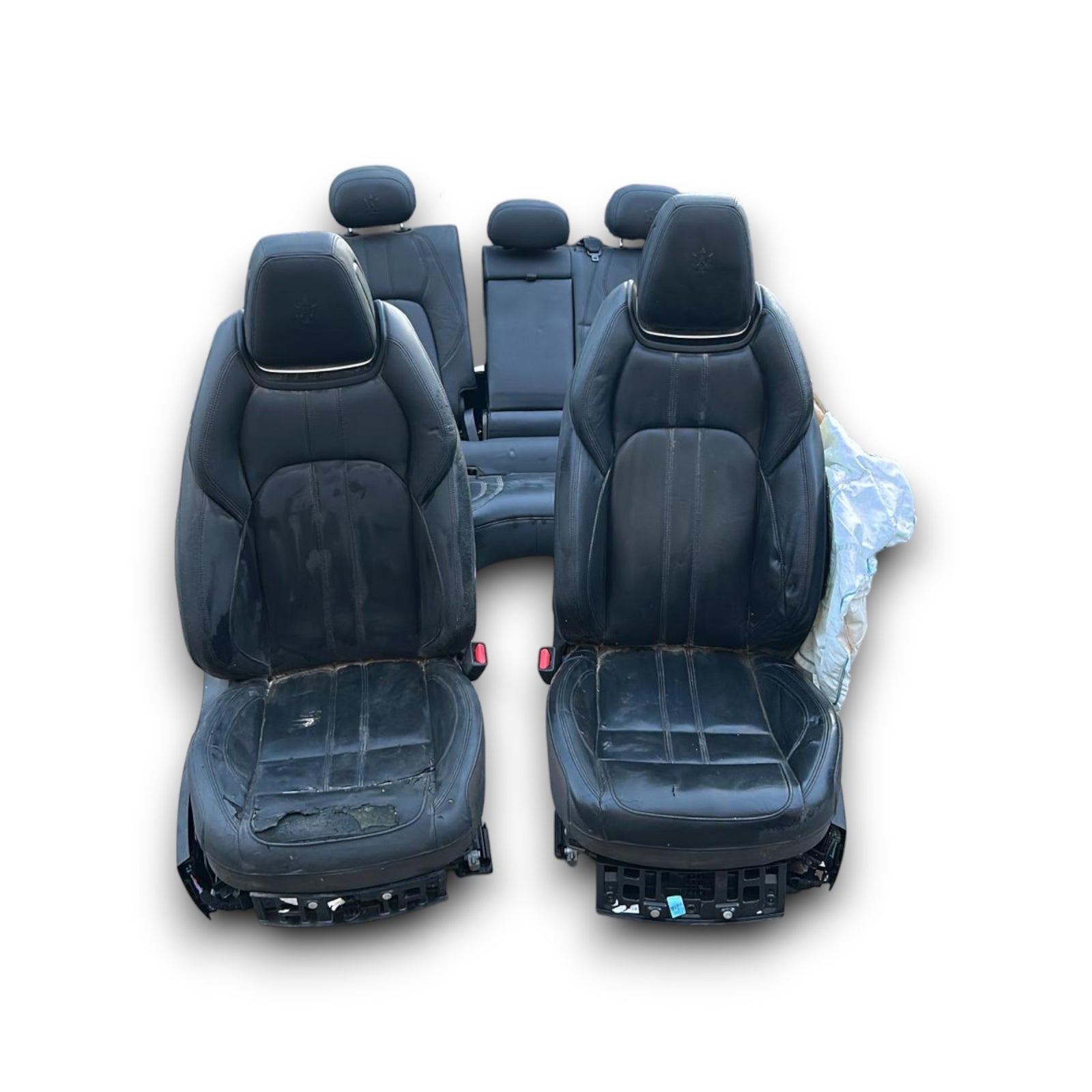 Sellerie / sièges en cuir noir Maserati Levante (2016 > ) 