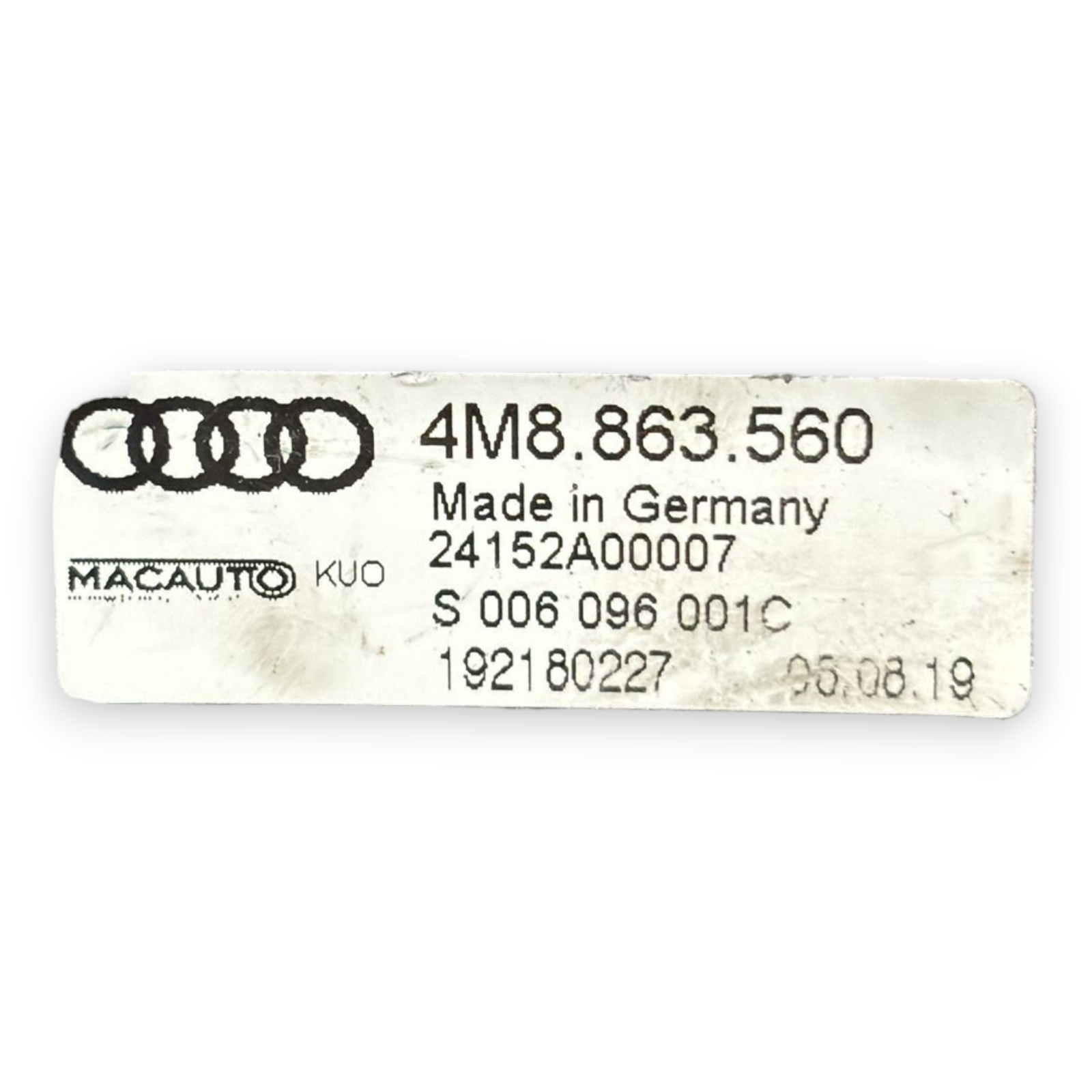 Mecanismo / motorcito de toldo enrollable trasero audi q8 cod:4m8863560 (2018-) 