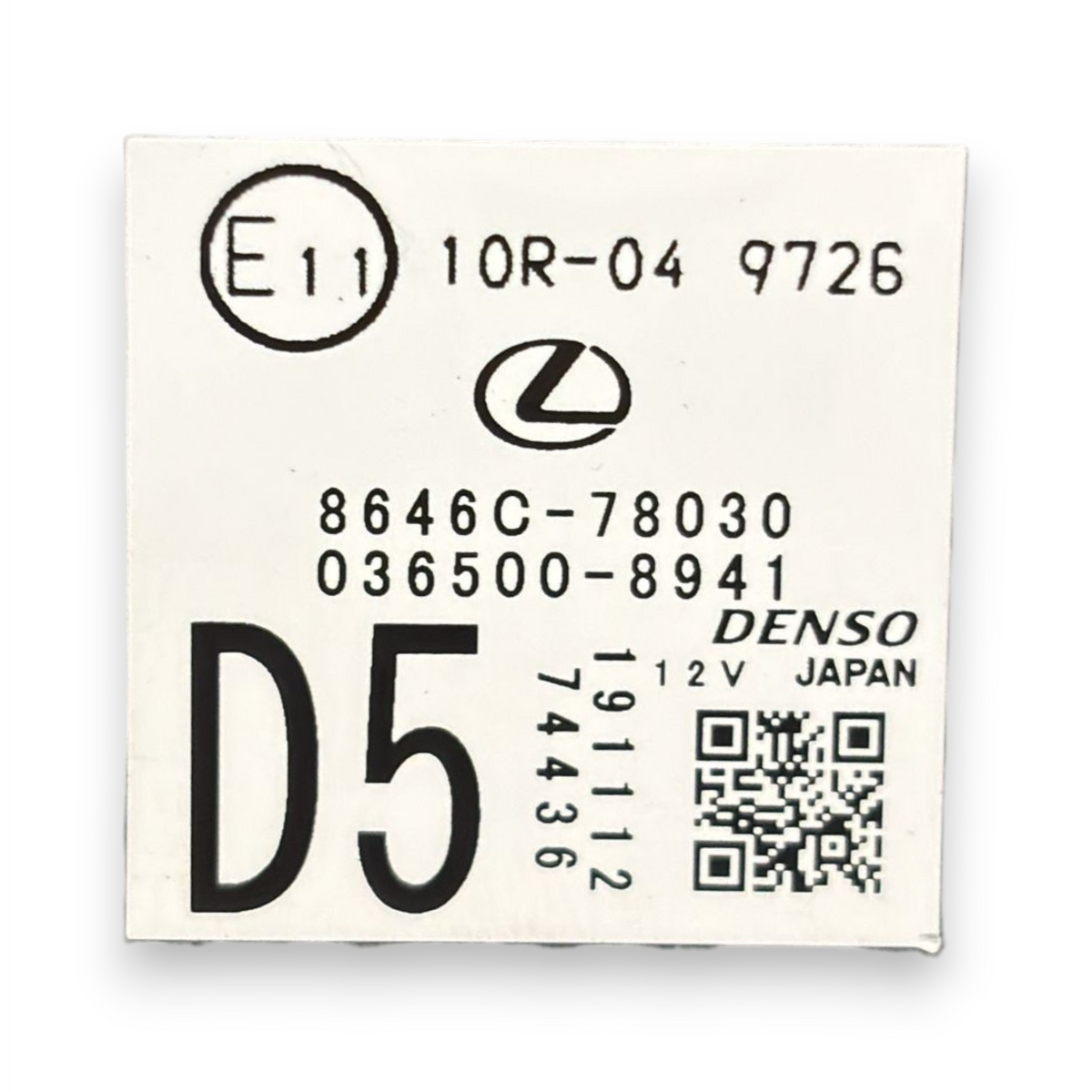 Telecamera posteriore lexus nx az20 cod:036500-8941 / 8646c-78030 (2021-)