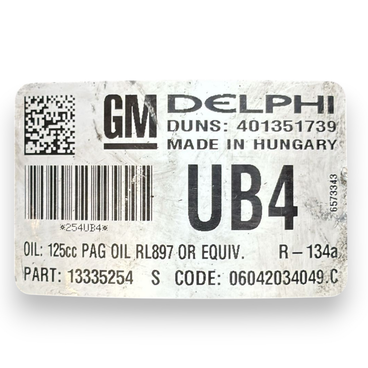 Klimakompressor Opel Astra J 1.6 Diesel Cod:13335254 (2009-2020) 