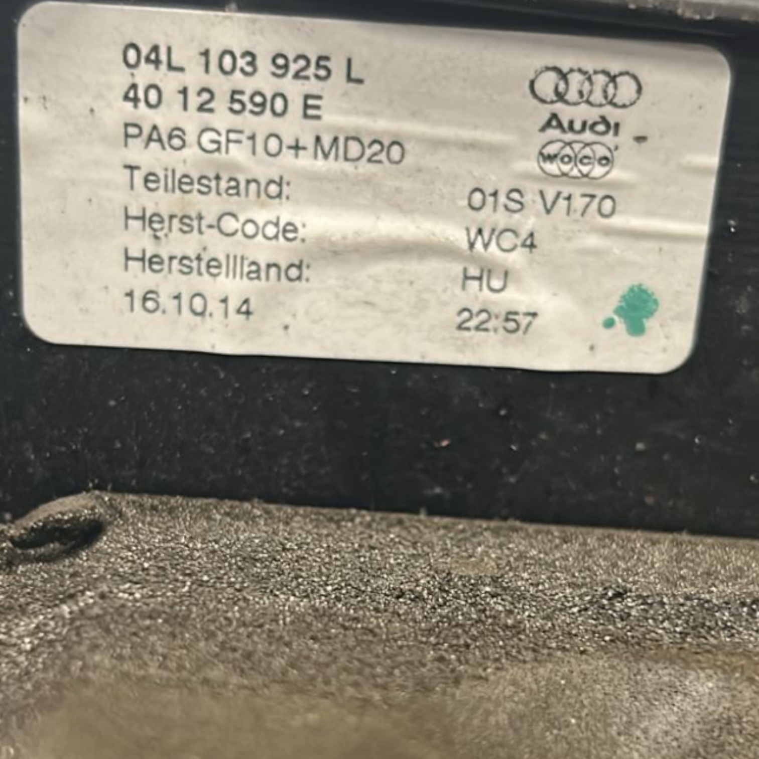 Carter / Motorblock Audi Q3 2.0 Diesel Cod:04L103925L (2012 > 2018) 