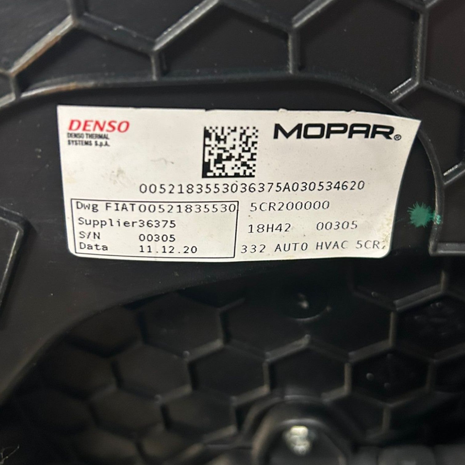 Heizung Fiat 500e Cod:00521835530 (2020 >) 