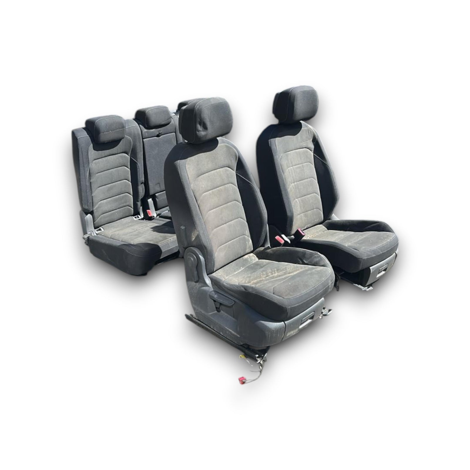 Zwarte en grijze stoffen bekleding Volkswagen Tiguan (AD) (2016 > ) 