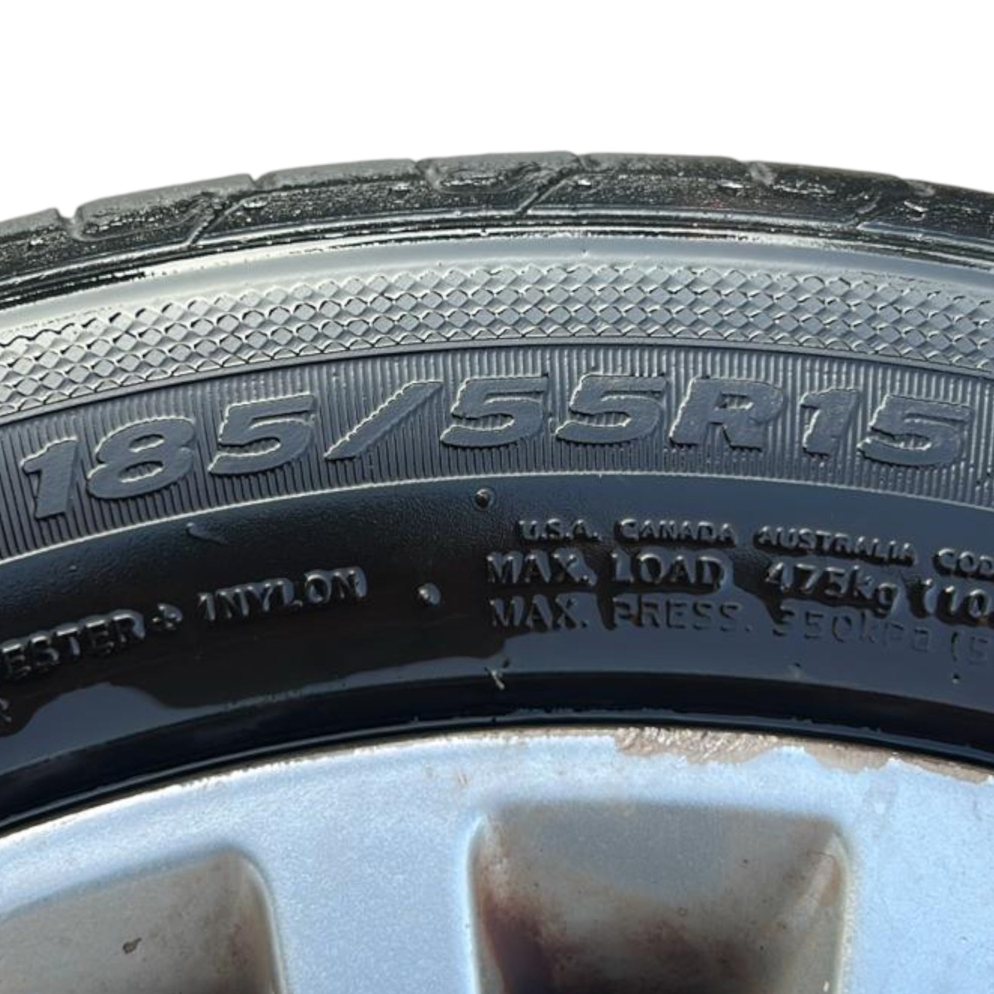 Set 4 cerchi in lega Fiat 500 (4 fori / 185 / 55 r15) (2007 > )