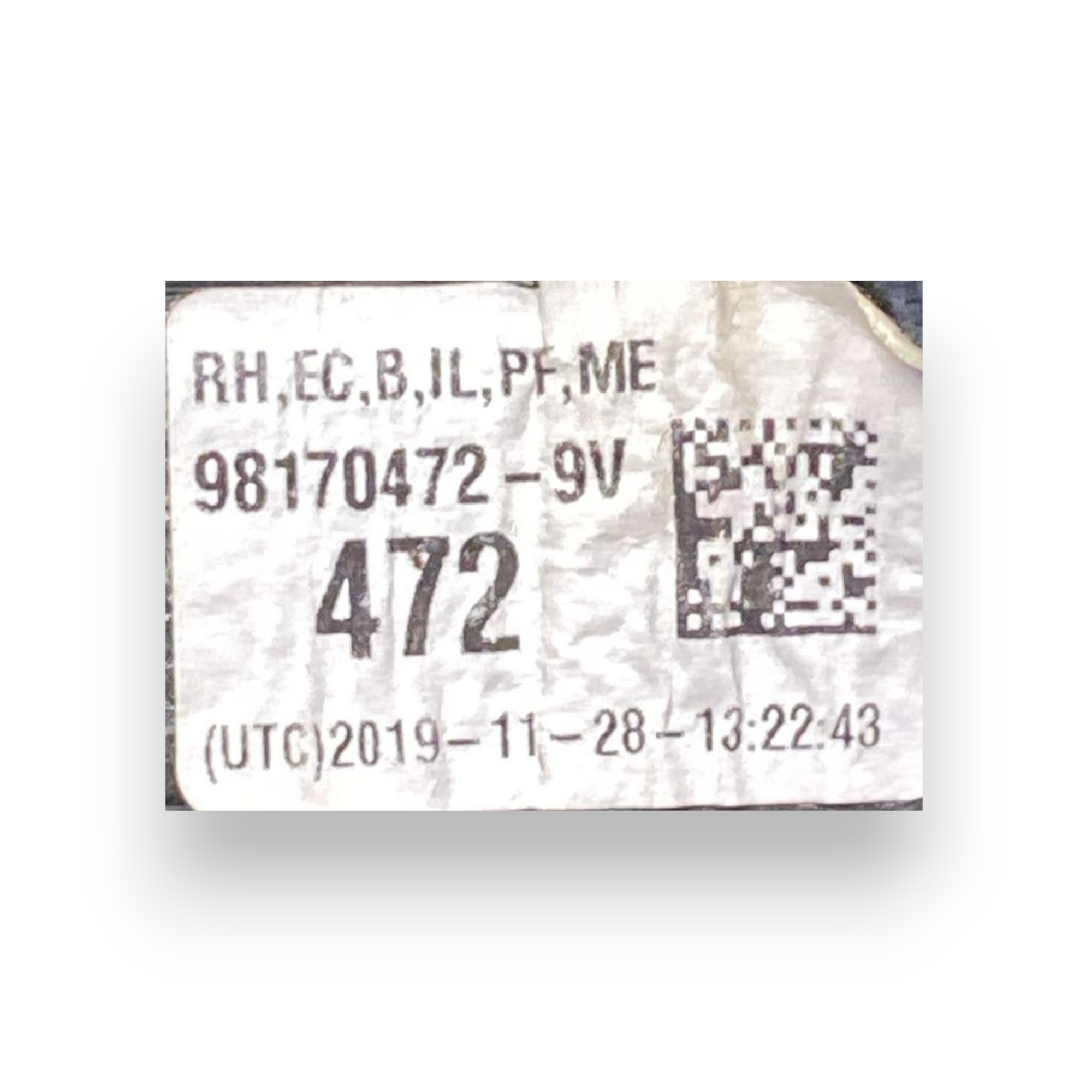 Specchio / specchietto retrovisore esterno destro (dx) peugeot 508 (sw) cod:98170472-9v (2018-)