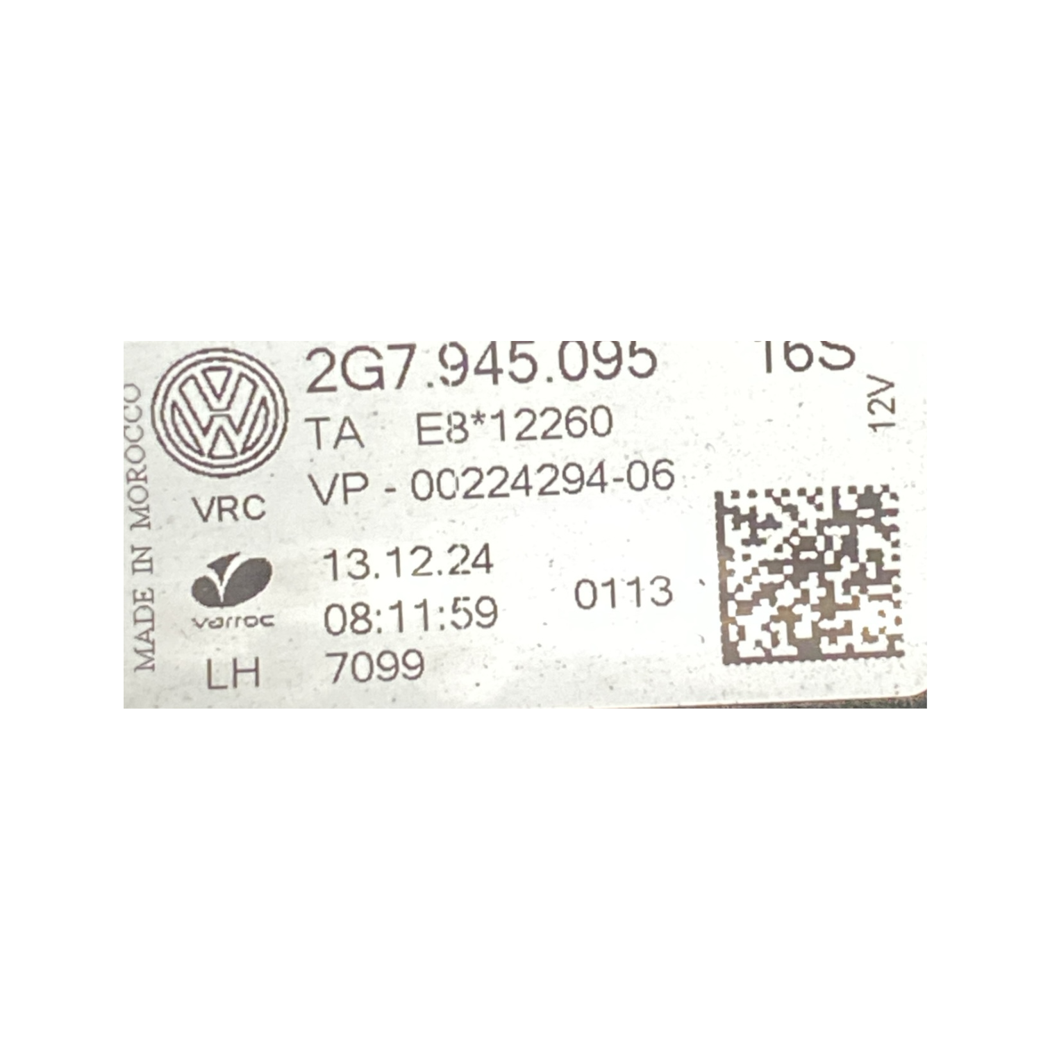 Zavorna luč / zadnja luč levo (sx) volkswagen taigo koda:2g7945095 (2020-) 