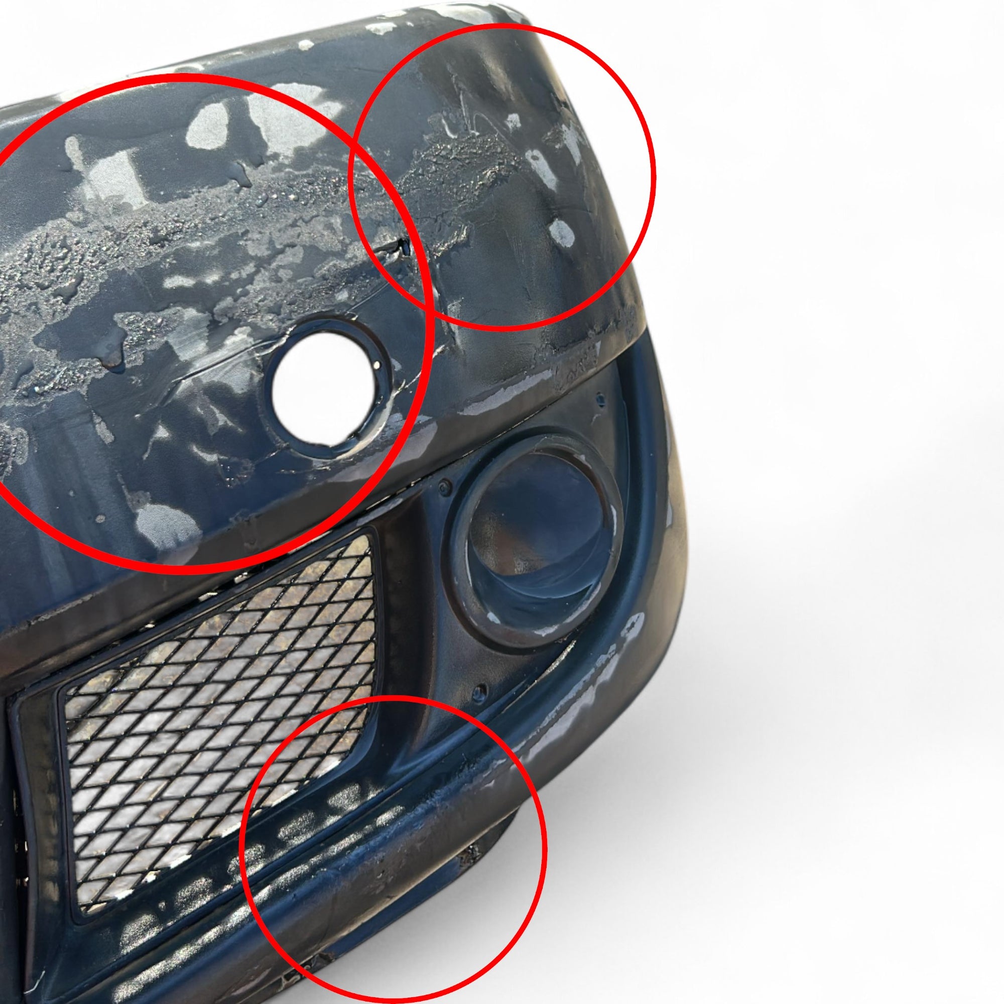 Paraurti anteriore Fiat Doblo I (2000 > 2009) nero in plastica