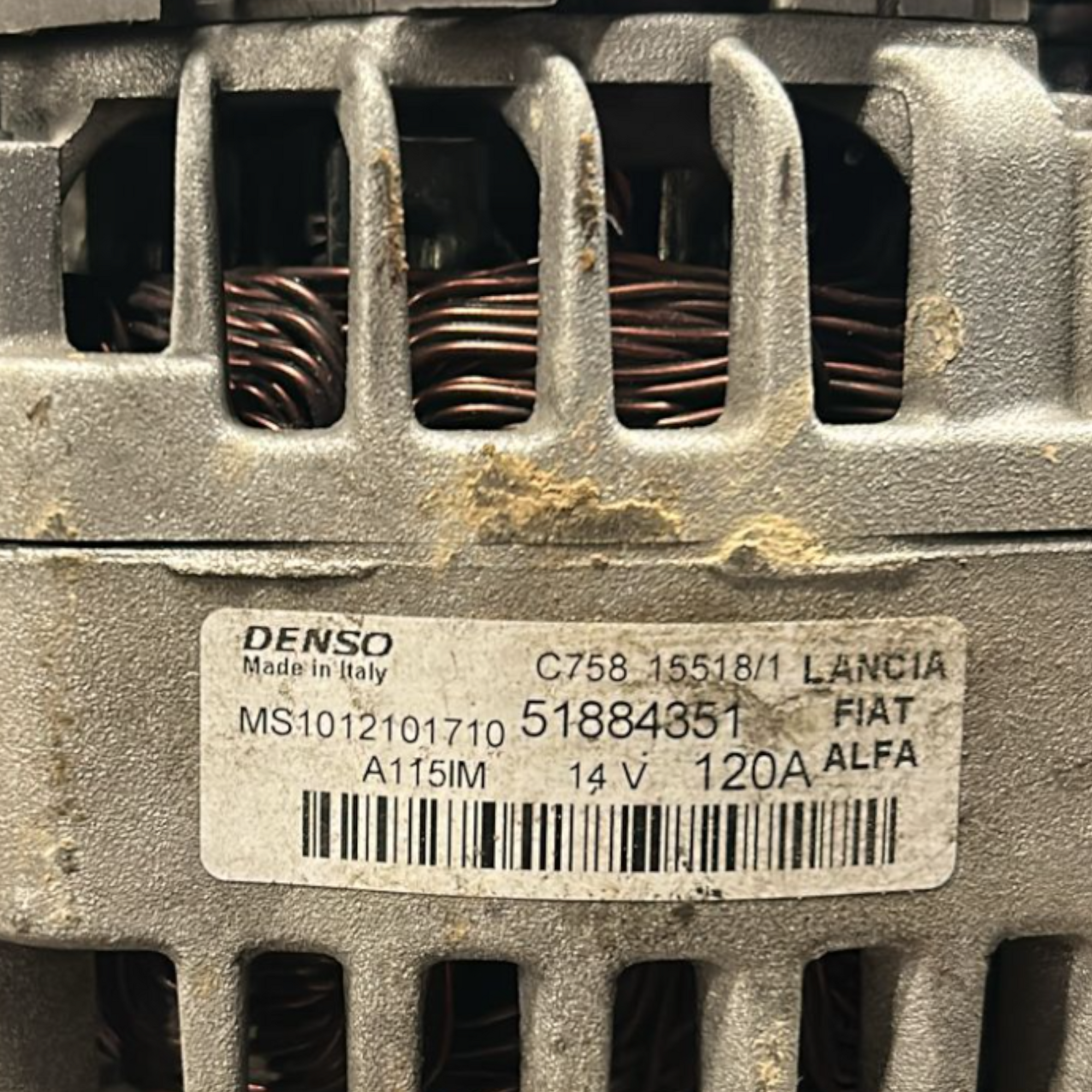 Alternador fiat 500x 1.6 diesel cod:51884351 (2014 > 2024) 