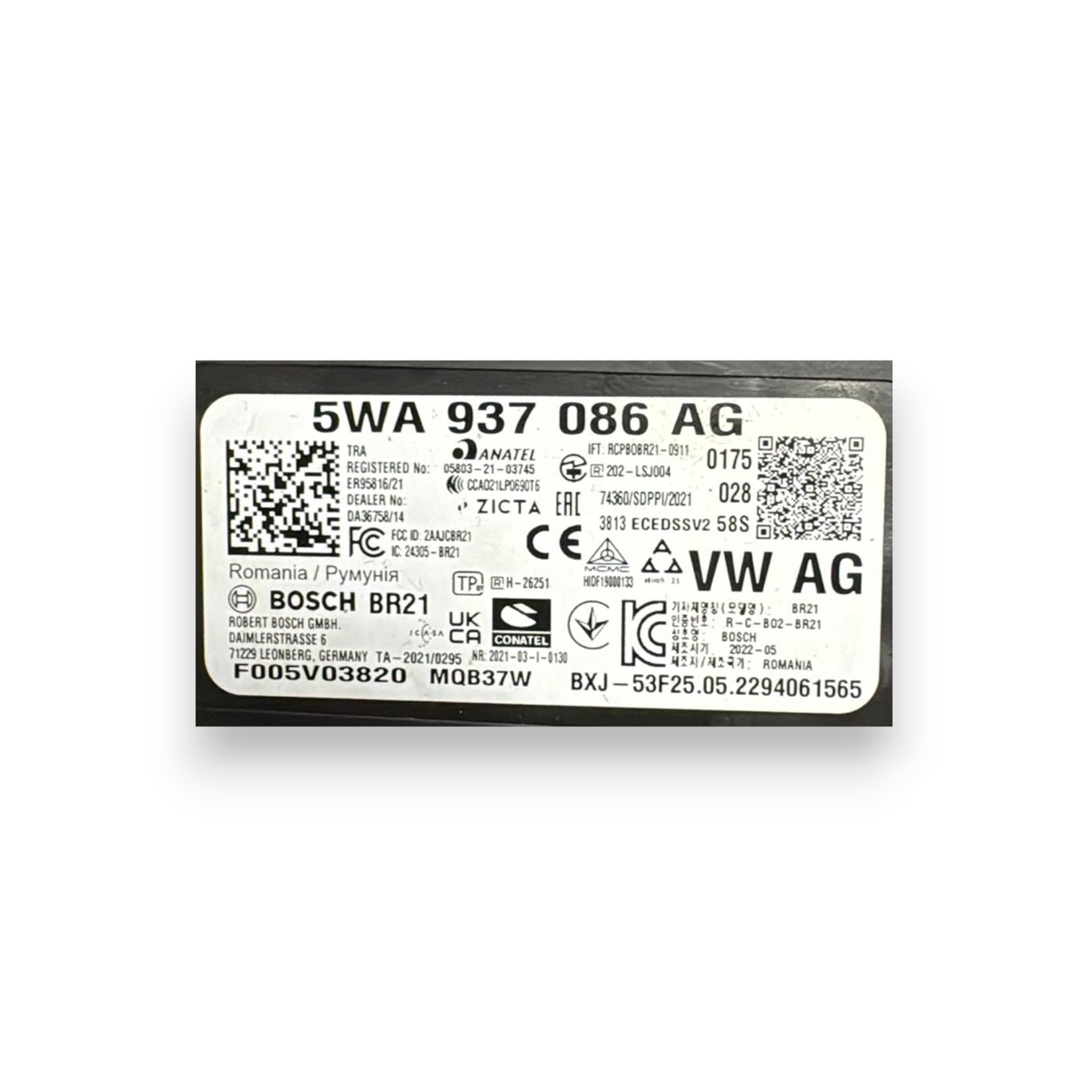 Body computer Audi A3 8Y 1.5 benzina / metano cod.5WA937086AG (2020-)