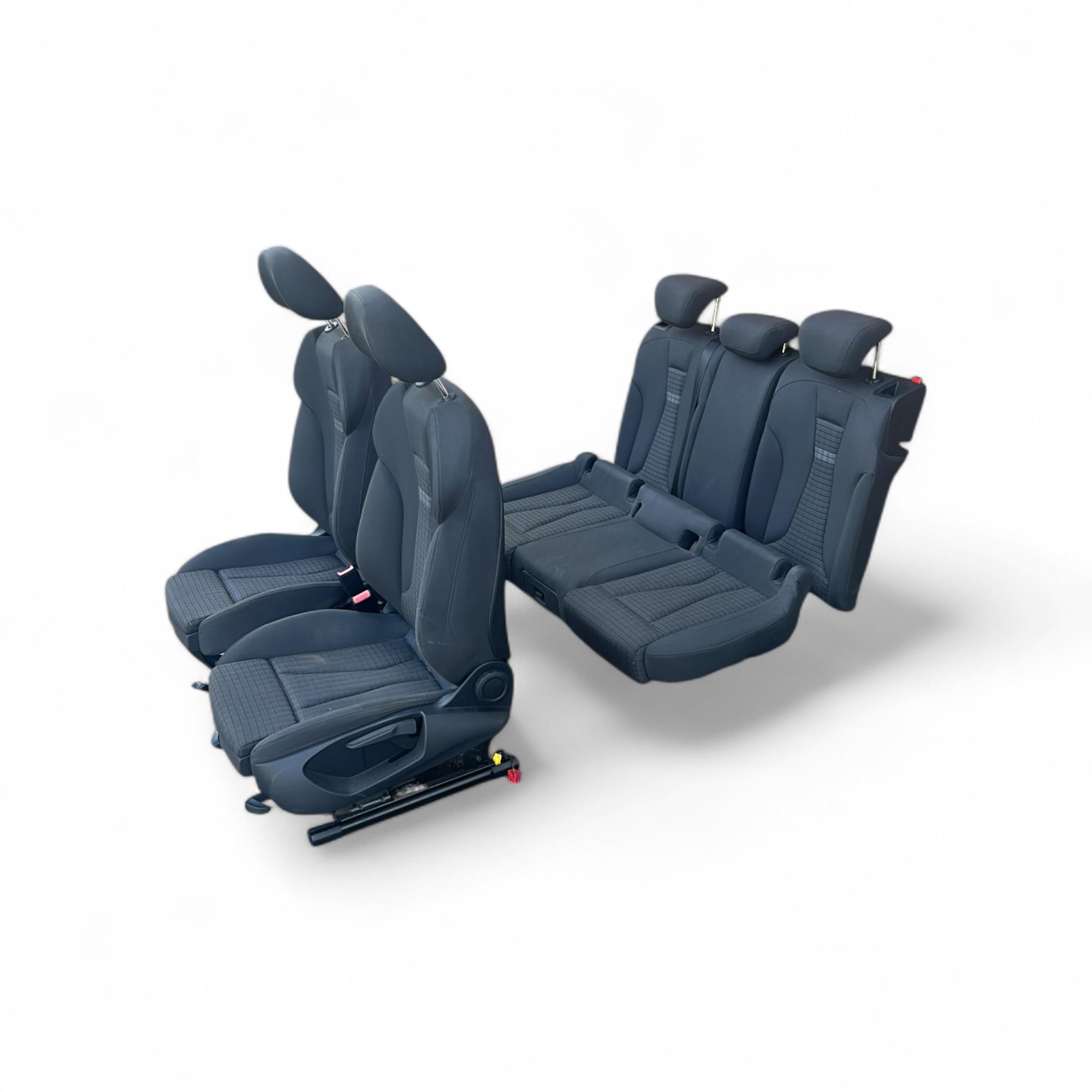 Polsterung / Sitze aus schwarzem Leder und Stoff für Audi A3 (8V) (2012 > 2020) 
