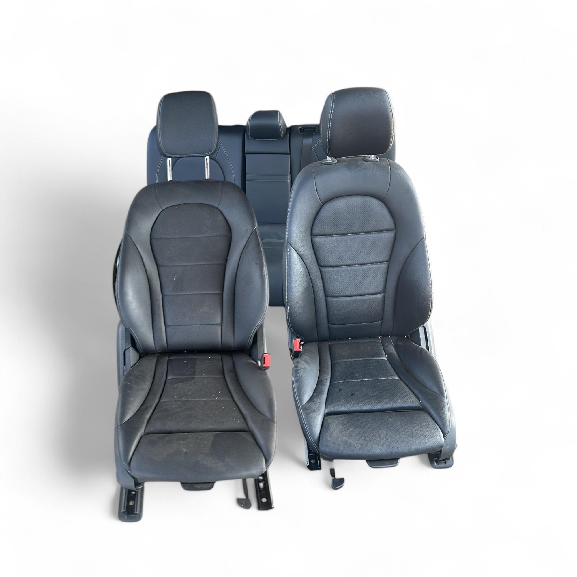 Polsterung / Sitze Mercedes Benz EQC (N293) (2019 > 2023) aus schwarzem Leder 