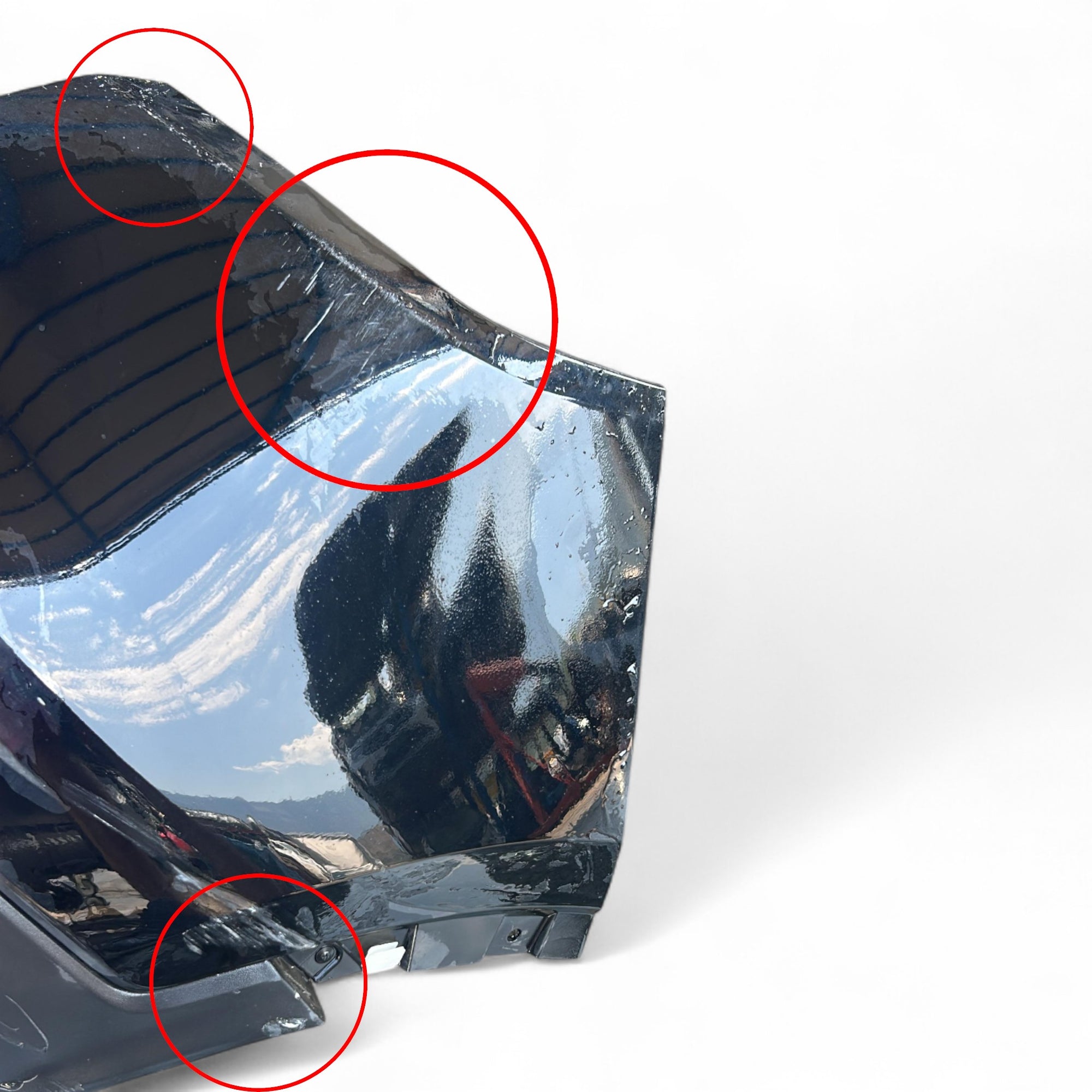 Schwarzer hinterer Stoßfänger Opel Mokka X (2016 > 2019) 