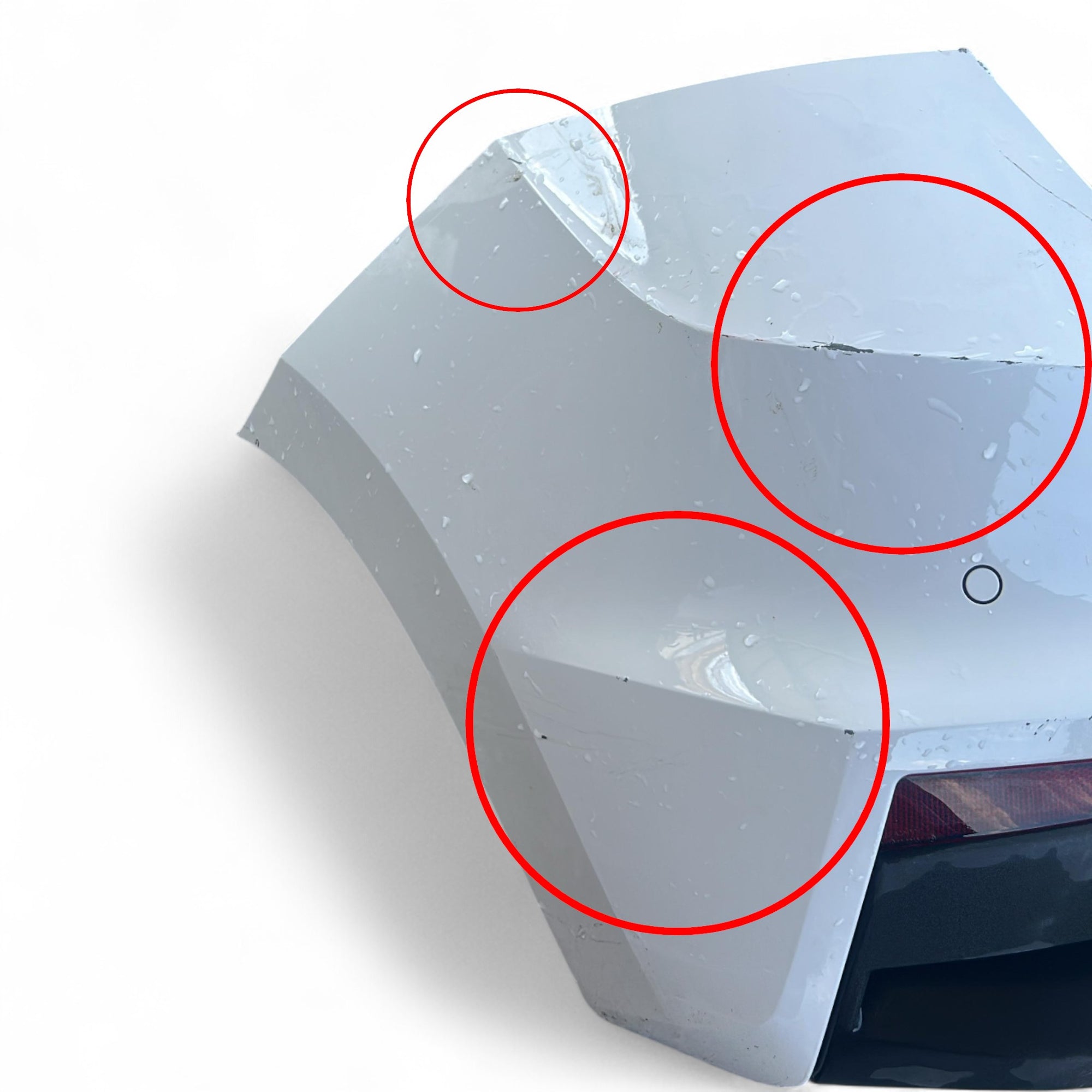 Weißer hinterer Stoßfänger für Skoda Fabia IV (2021 > ) 