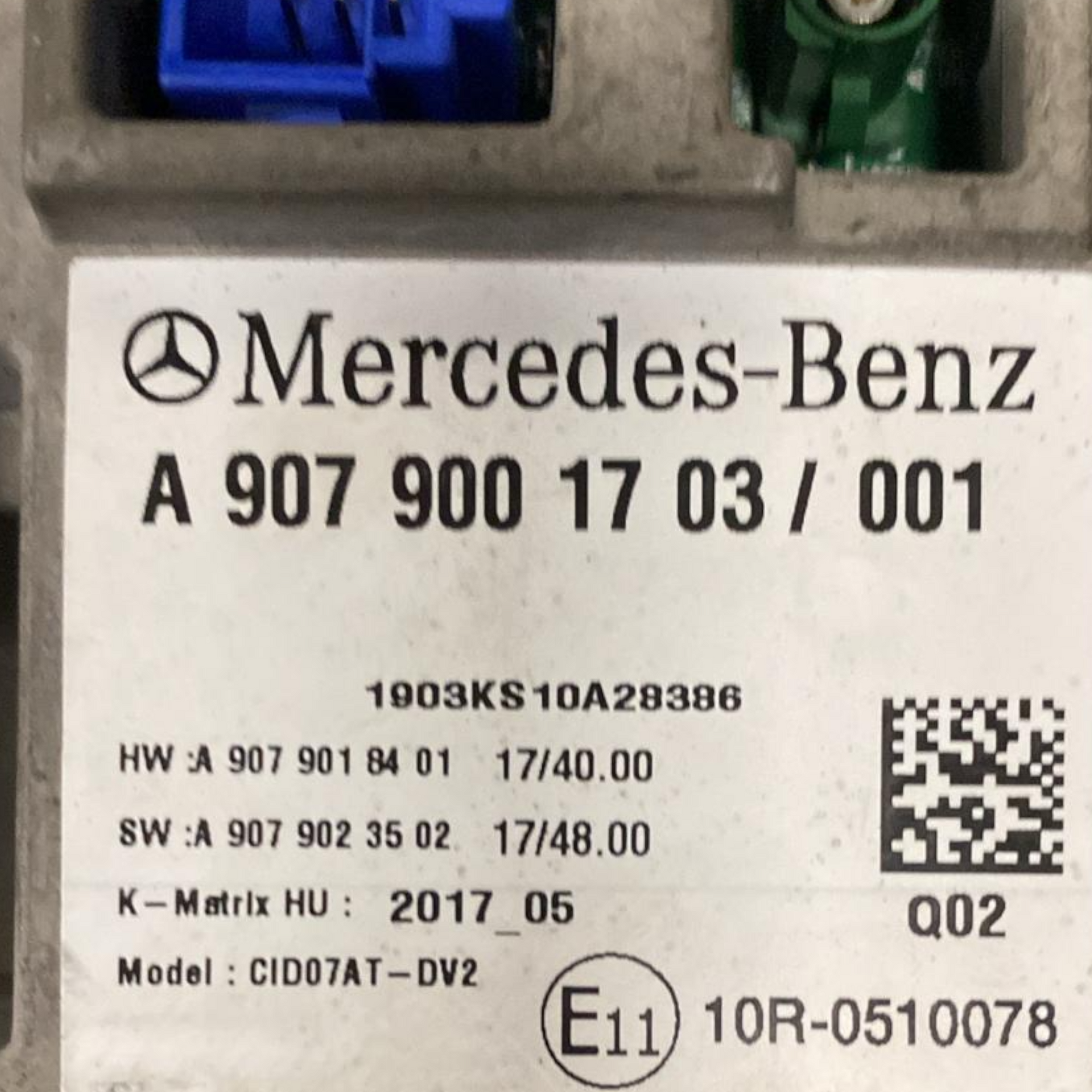 дисплей / екран mercedes-bez sprinter код:a9079001703 (2018-) 