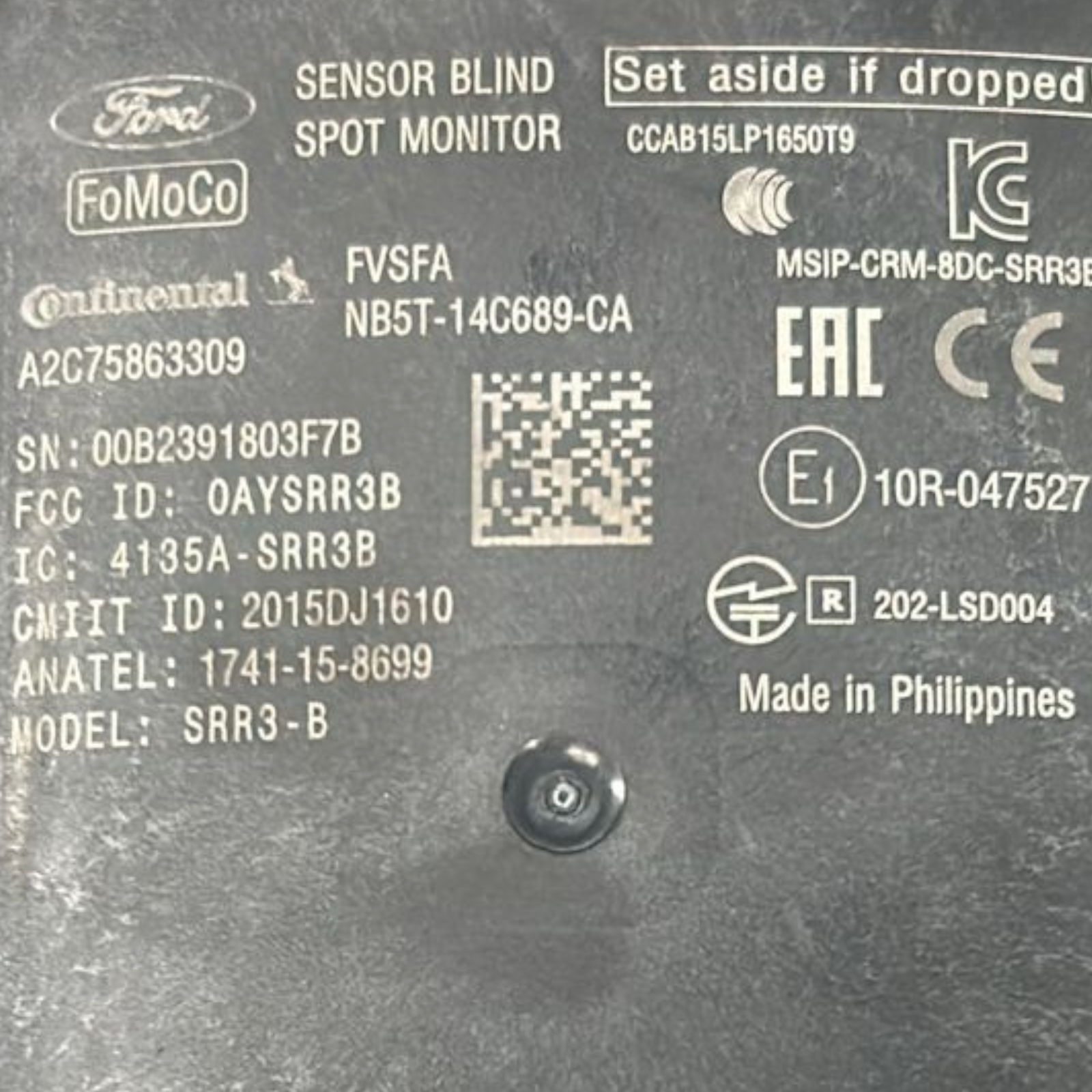 Radar-Sensor Ford Focus IV Cod: NB5T-14C689-CA (2018 > 2025) 