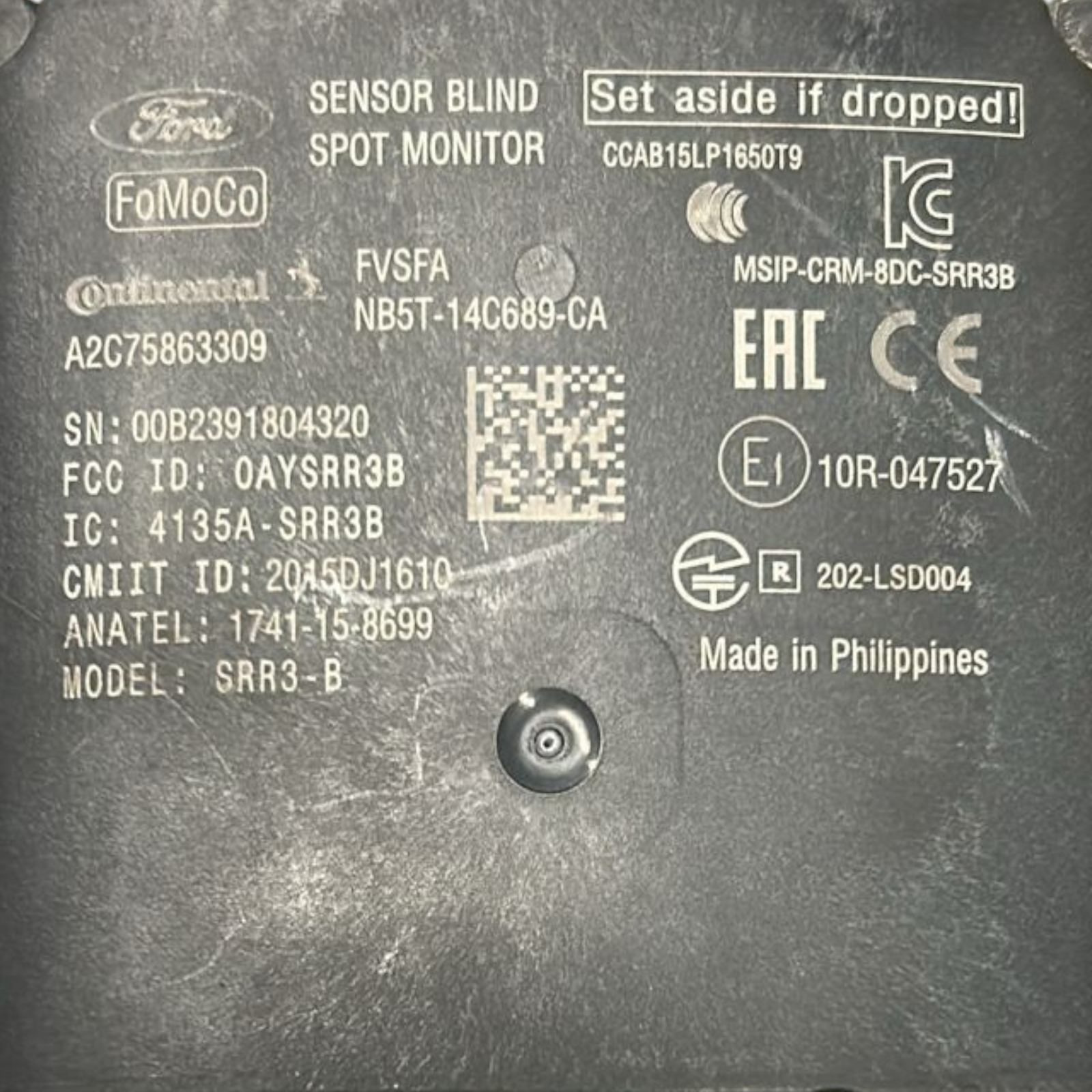 Radar-Sensor Ford Focus IV Cod: NB5T-14C689-CA (2018 > 2025) 