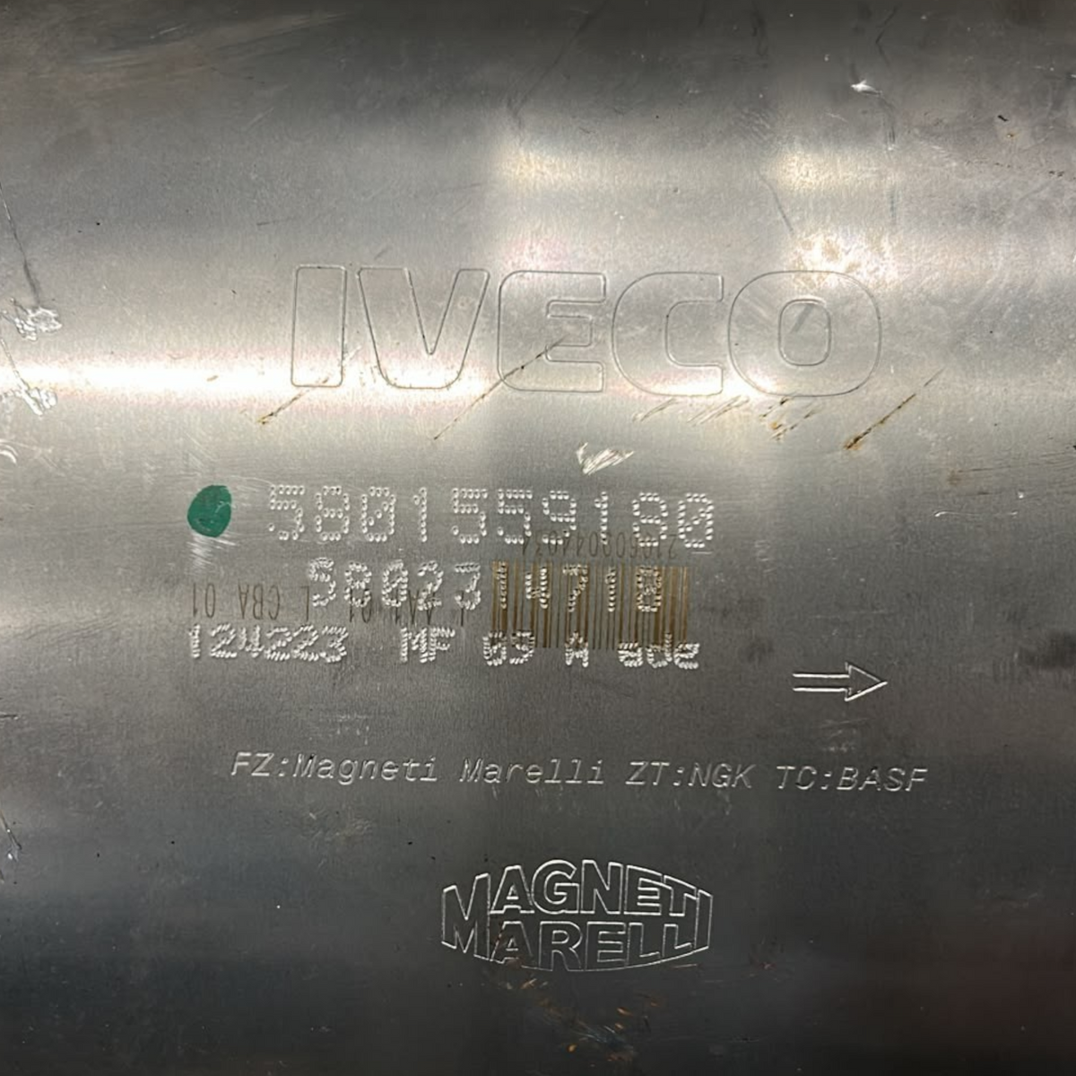 Fap / particulate filter Iveco Daily 2.3 diesel code:5801559180 (2014 >) (engine code: f1agl411u) 