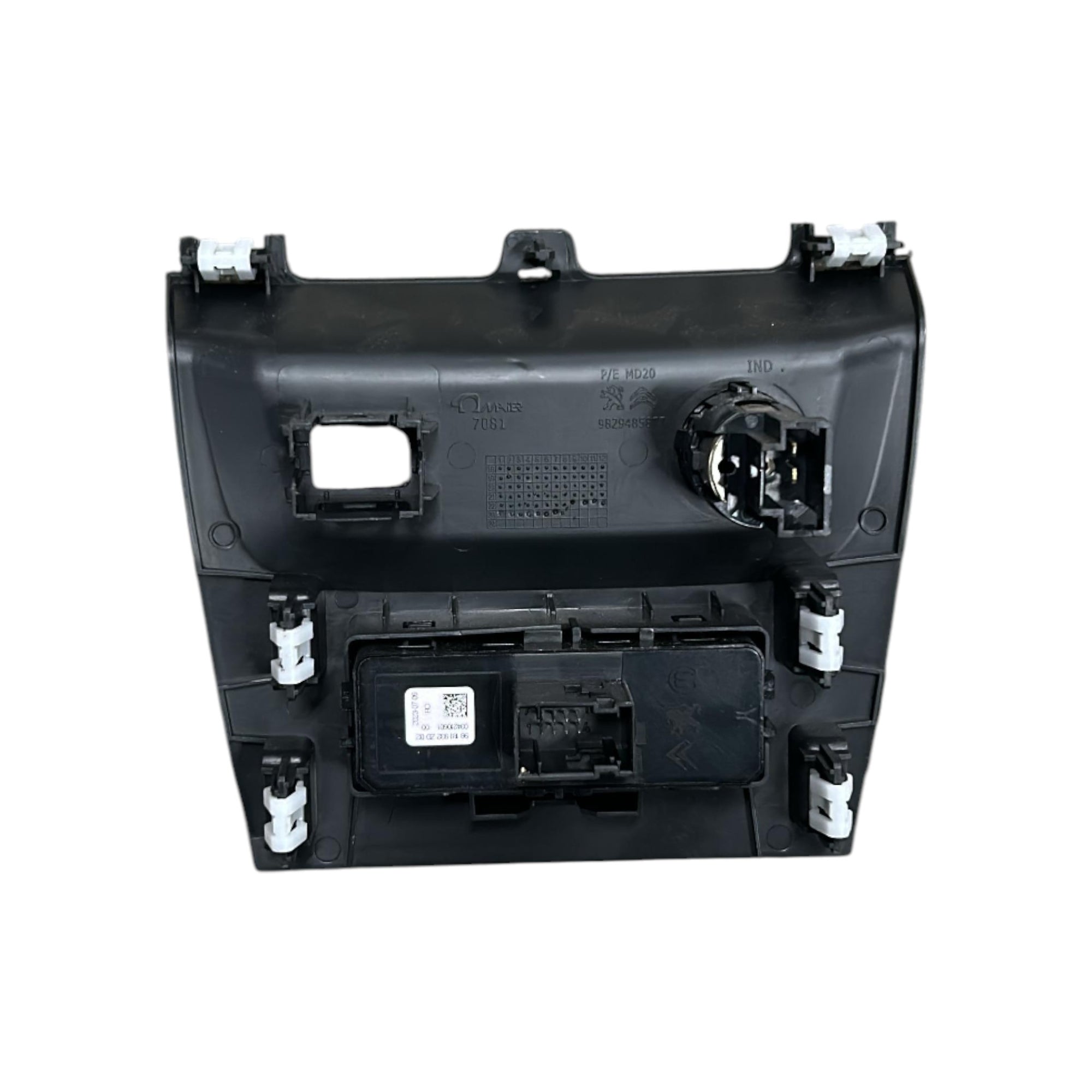 Verkleidung Mittelkonsole Citroen C3 III Nr. 9829485877 (2016 > 2023) + 12-Volt-Steckdose 