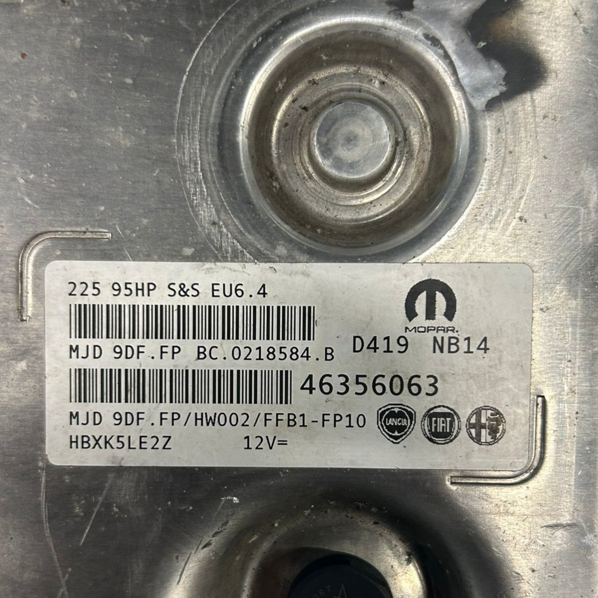 Centralina ECU moteur Fiat Tipo 1.3 diesel code :46356063 (2015 >) 