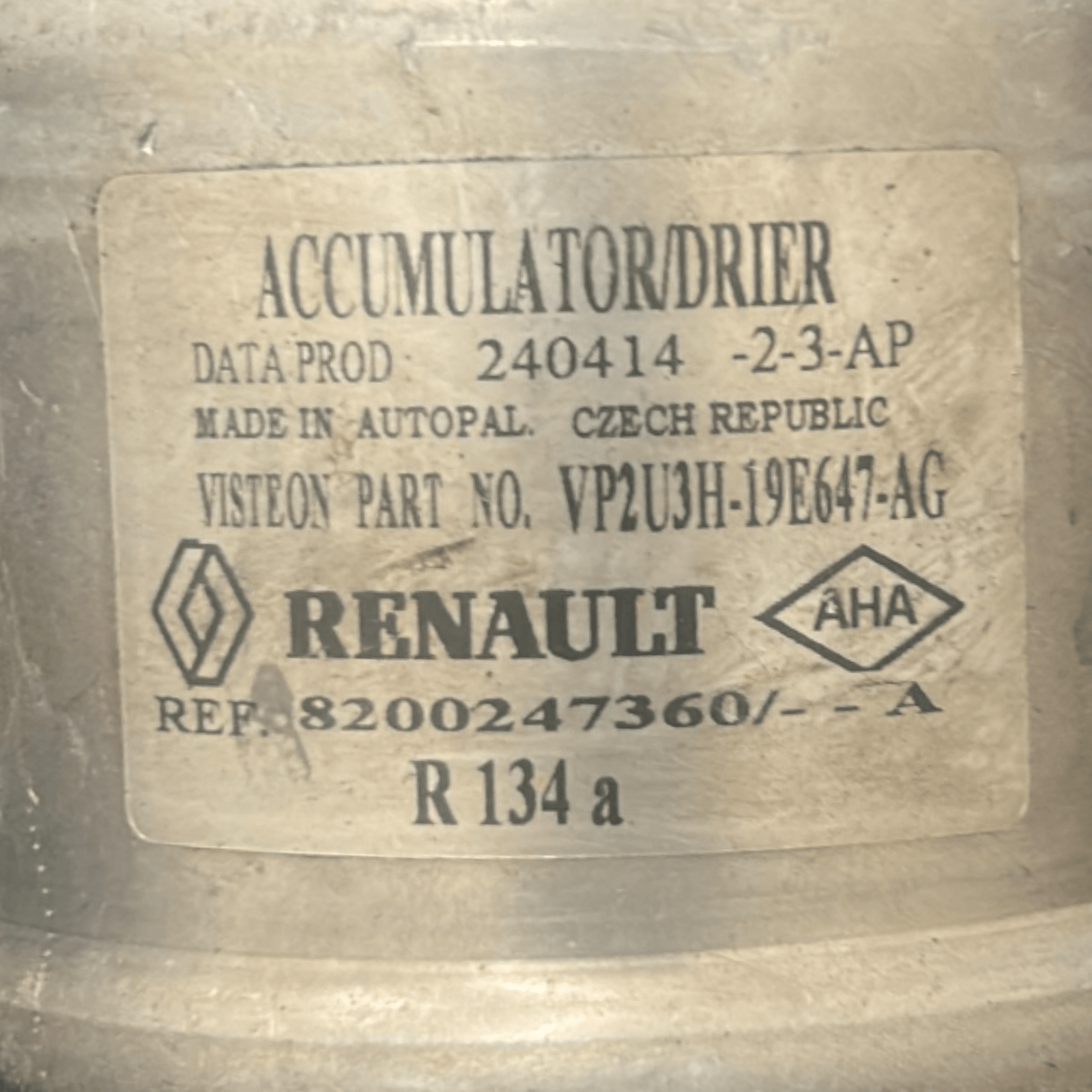 Accumulatore / Essiccatore Aria Condizionata Renault Kangoo II cod.8200247360R 1.5 Diesel (2009 > 2021) - F&P CRASH SRLS - Ricambi Usati