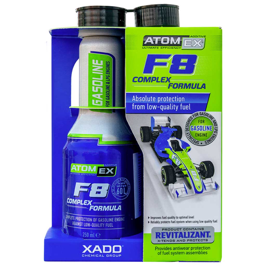 Additivo Detergente benzina Professionale Xado F8 Complex Formula - F&P CRASH SRLS - Ricambi Usati