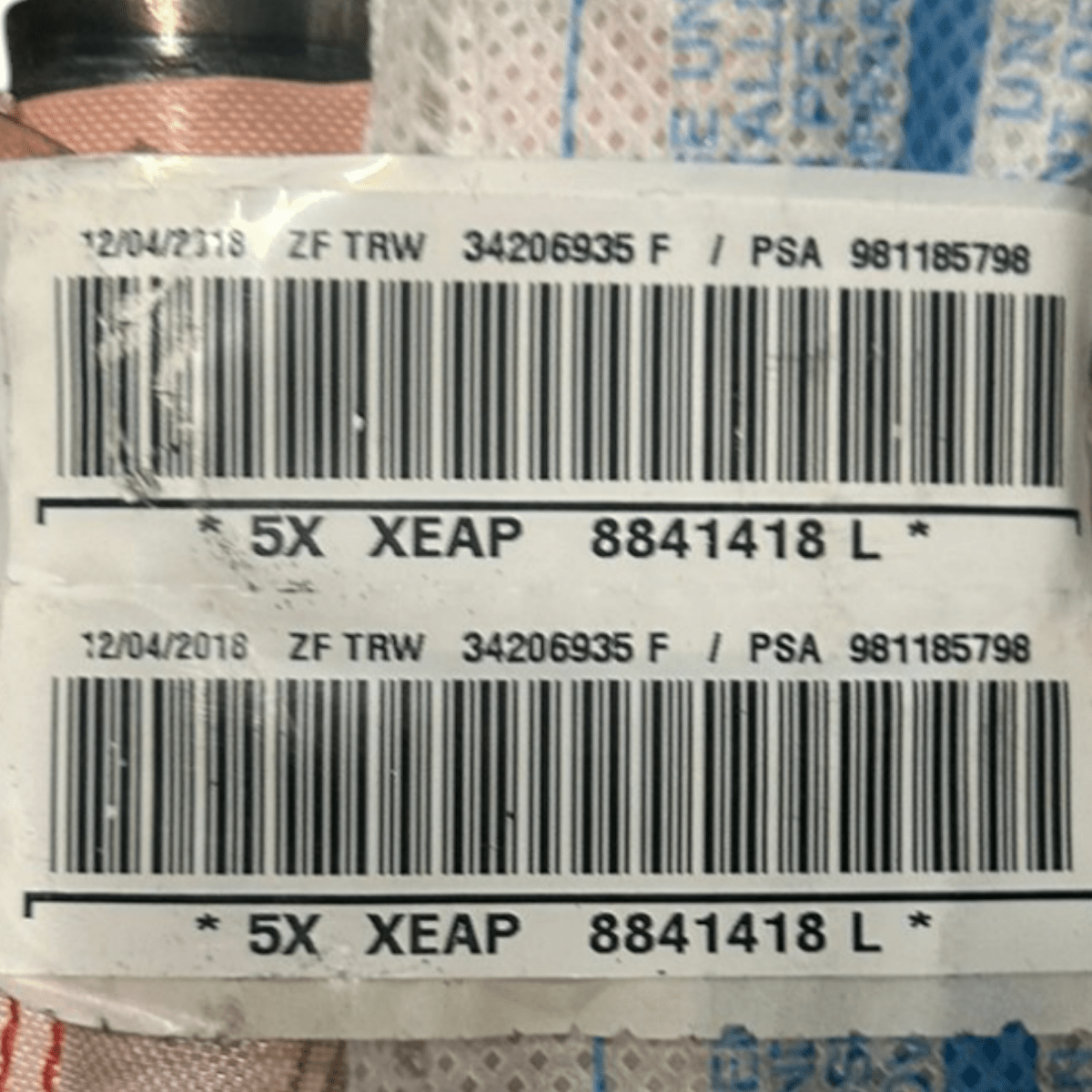 Airbag a tendina anteriore destra citroen c3 III cod:981185798 (2016 > 2023) - F&P CRASH SRLS - Ricambi Usati