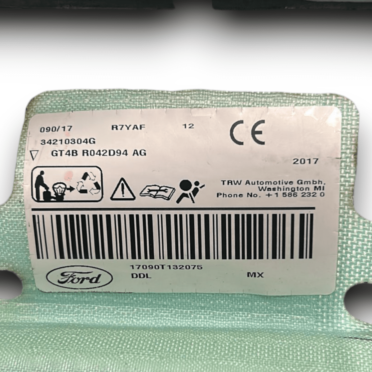 Airbag a tendina anteriore destra ford edge cod:34210304g (2015 >) - F&P CRASH SRL - Ricambi Usati