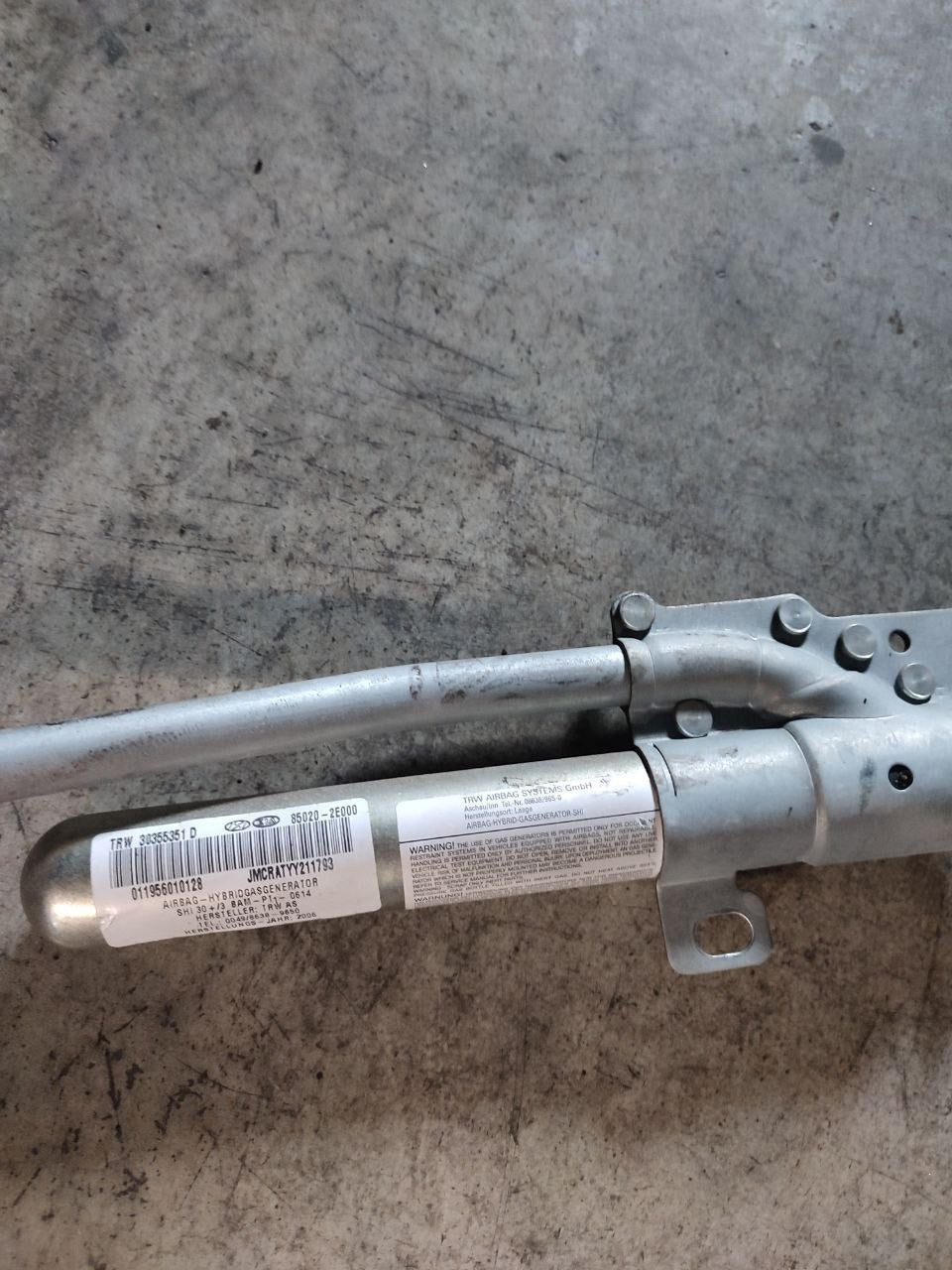 Airbag a tendina anteriore destro HYUNDAI TUCSON 2.0 cod: 30355351d - F&P CRASH SRLS - Ricambi Usati