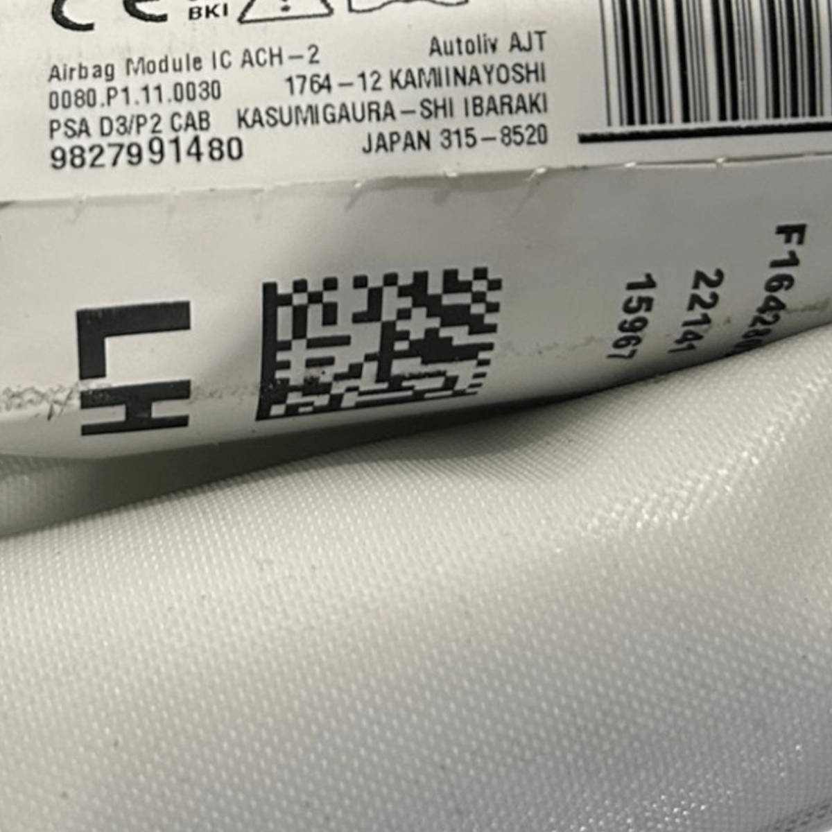 Airbag a tendina anteriore sinistra opel corsa f cod:9827991480 (2019 >) - F&P CRASH SRLS - Ricambi Usati