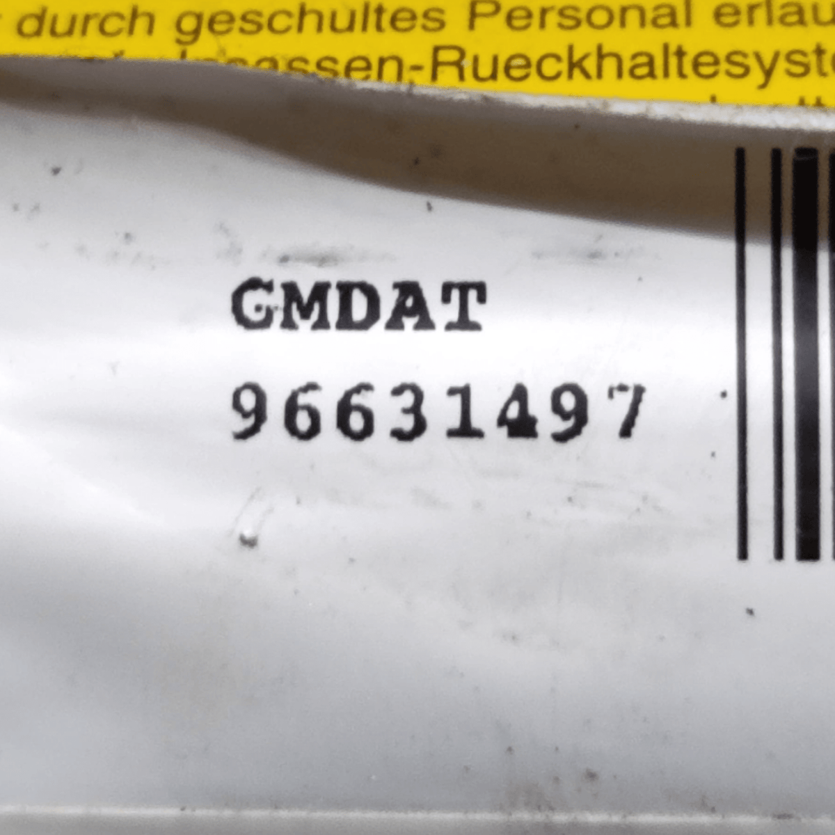 Airbag A Tendina Destro Chevrolet Captiva COD: 96631497 (2006 - 2018) - F&P CRASH SRLS - Ricambi Usati