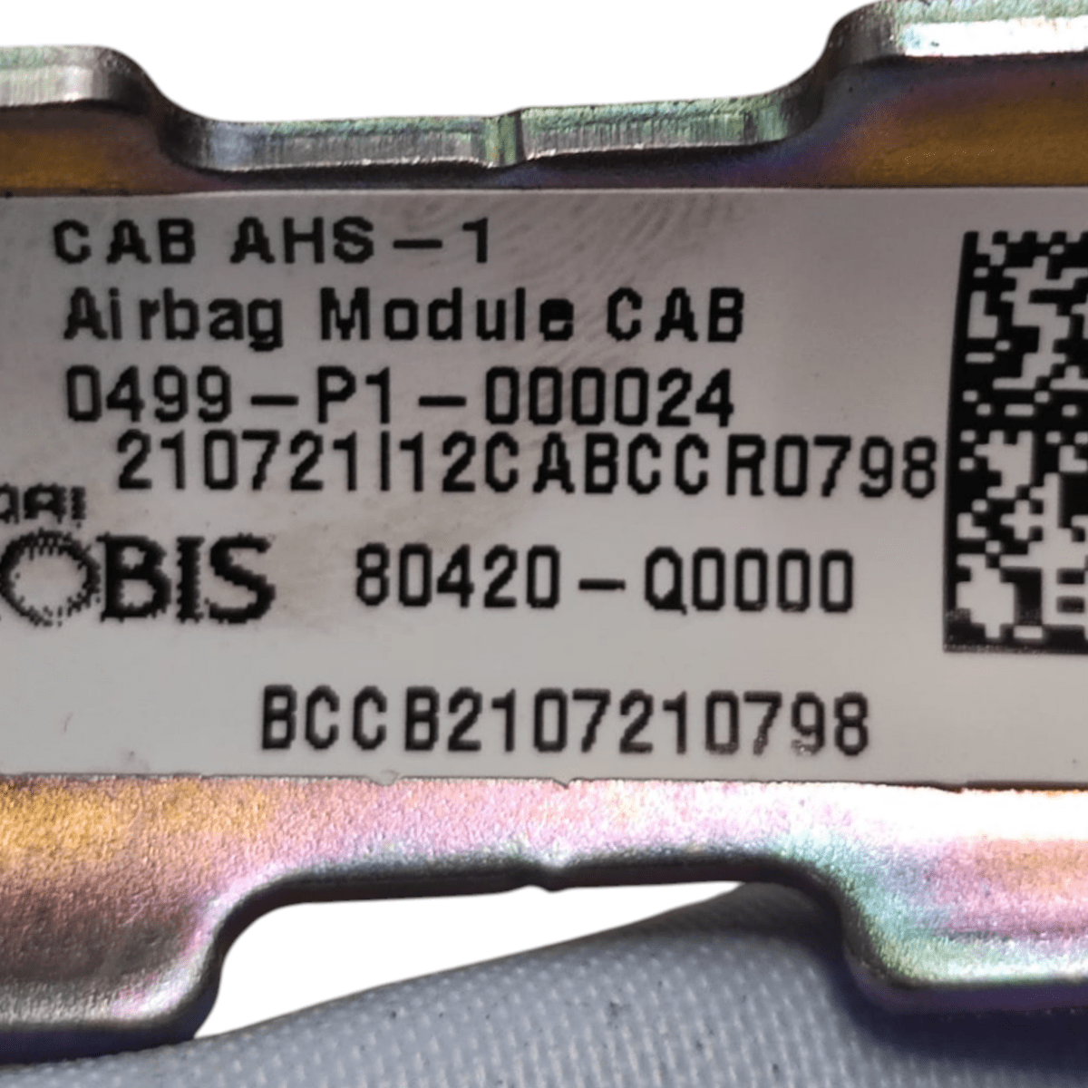 Airbag a tendina destro hyundai bayon cod: 80420q0000 (2021 - ) - F&P CRASH SRLS - Ricambi Usati