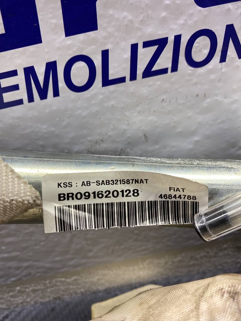 Airbag a tendina destro Lancia musa Fiat idea cod:46844788 - F&P CRASH SRLS - Ricambi Usati