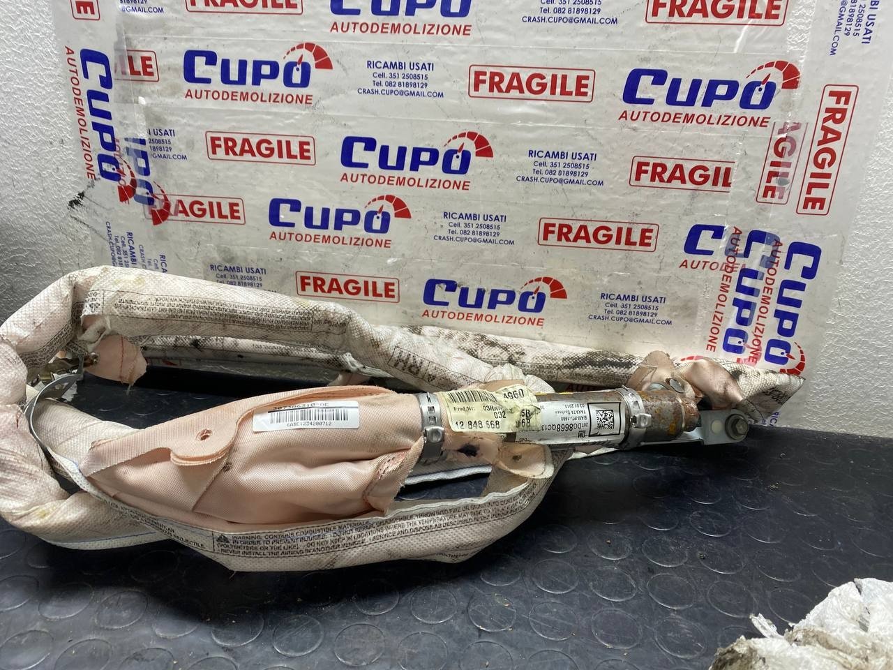 Airbag a tendina destro opel insignia cod:12848668 - F&P CRASH SRLS - Ricambi Usati