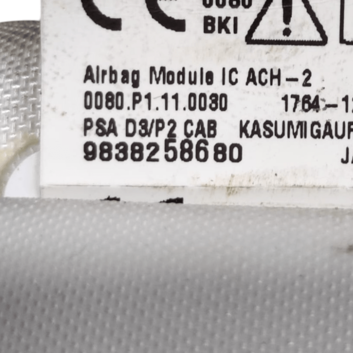 Airbag a tendina destro peugeot 2008 ii cod: 9838258680 (2019 - ) - F&P CRASH SRLS - Ricambi Usati