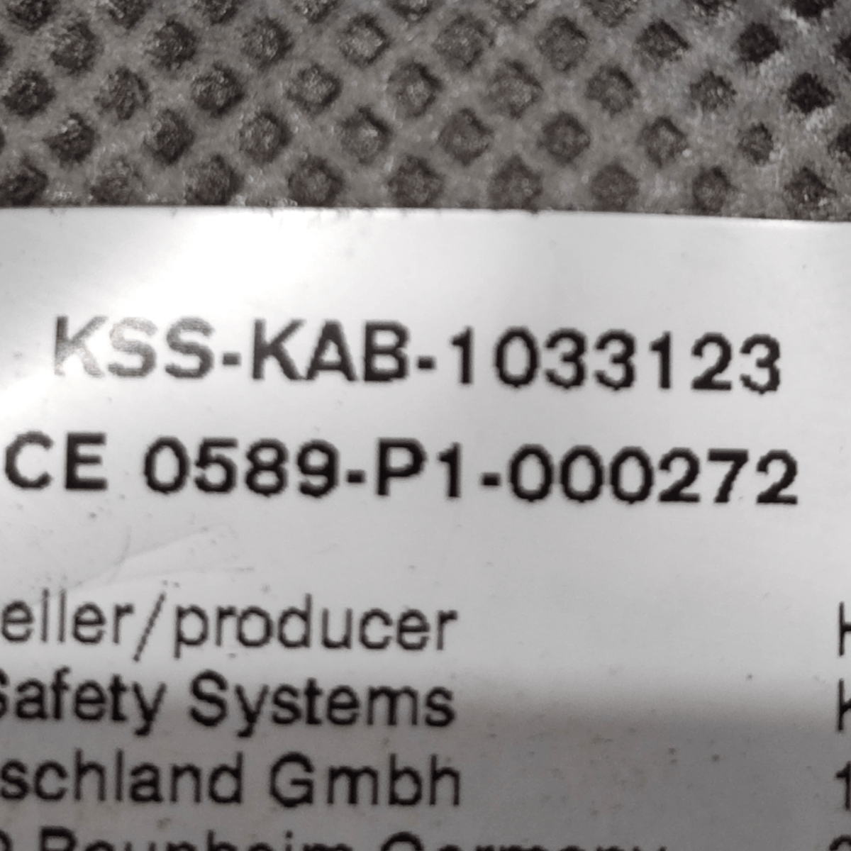 Airbag A Tendina Destro Seat Leon COD: 0589P1000272 (2012 - 2019) - F&P CRASH SRLS - Ricambi Usati