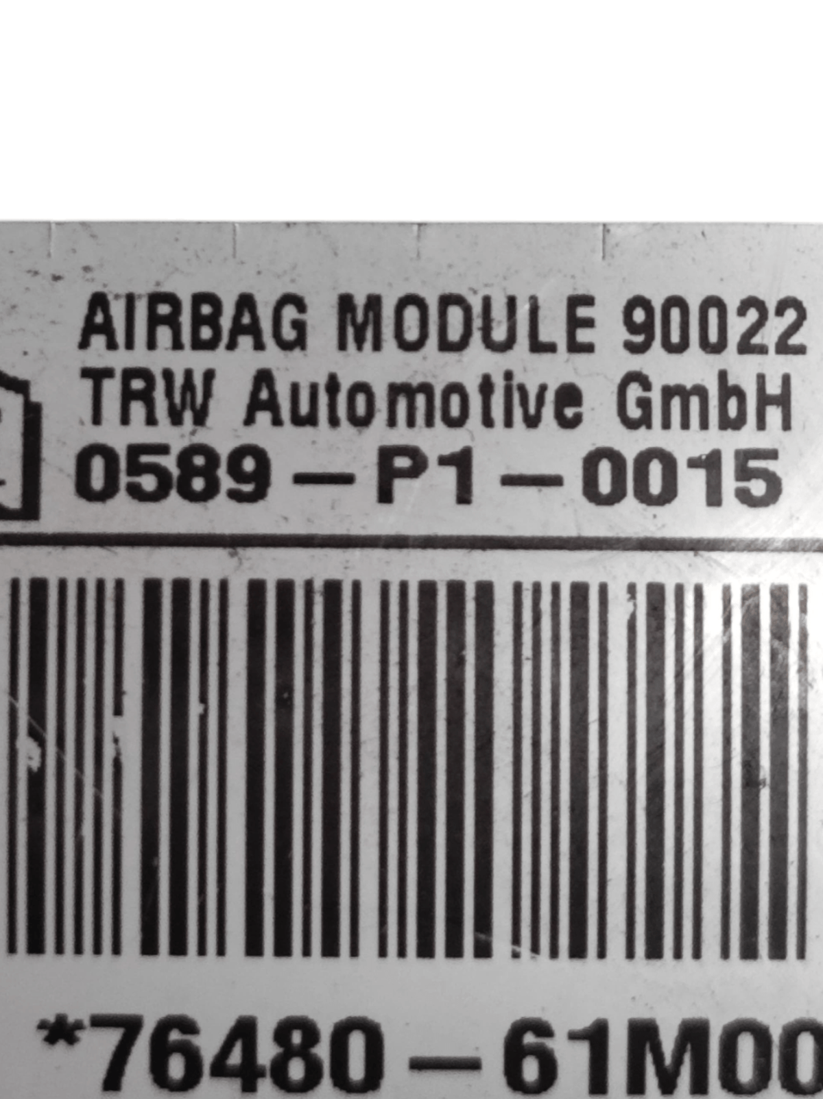 Airbag A Tendina Destro Suzuki S - Cross COD: 0589P10015 (2013 - 2022) - F&P CRASH SRLS - Ricambi Usati