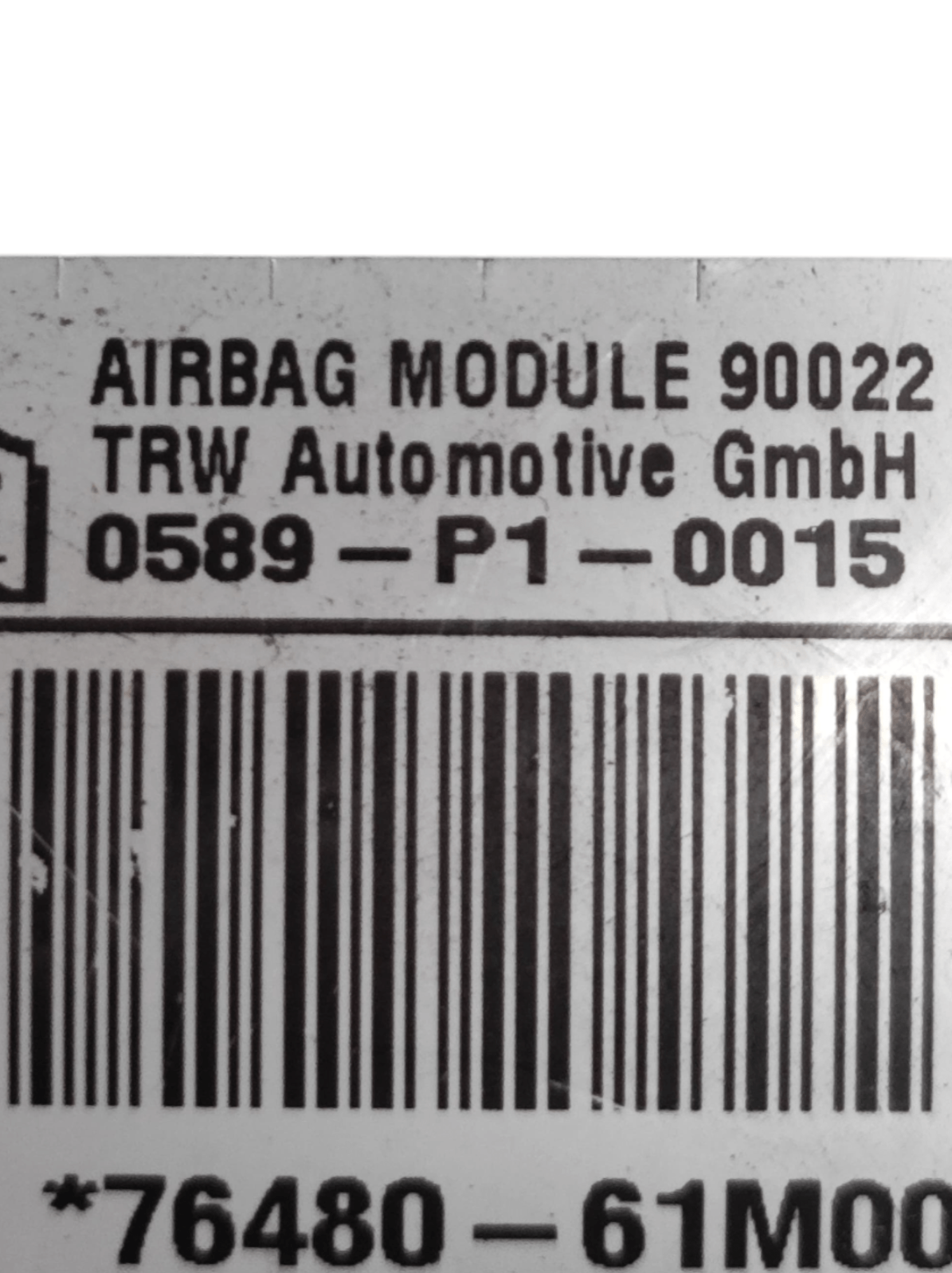 Airbag A Tendina Destro Suzuki S - Cross COD: 0589P10015 (2013 - 2022) - F&P CRASH SRLS - Ricambi Usati