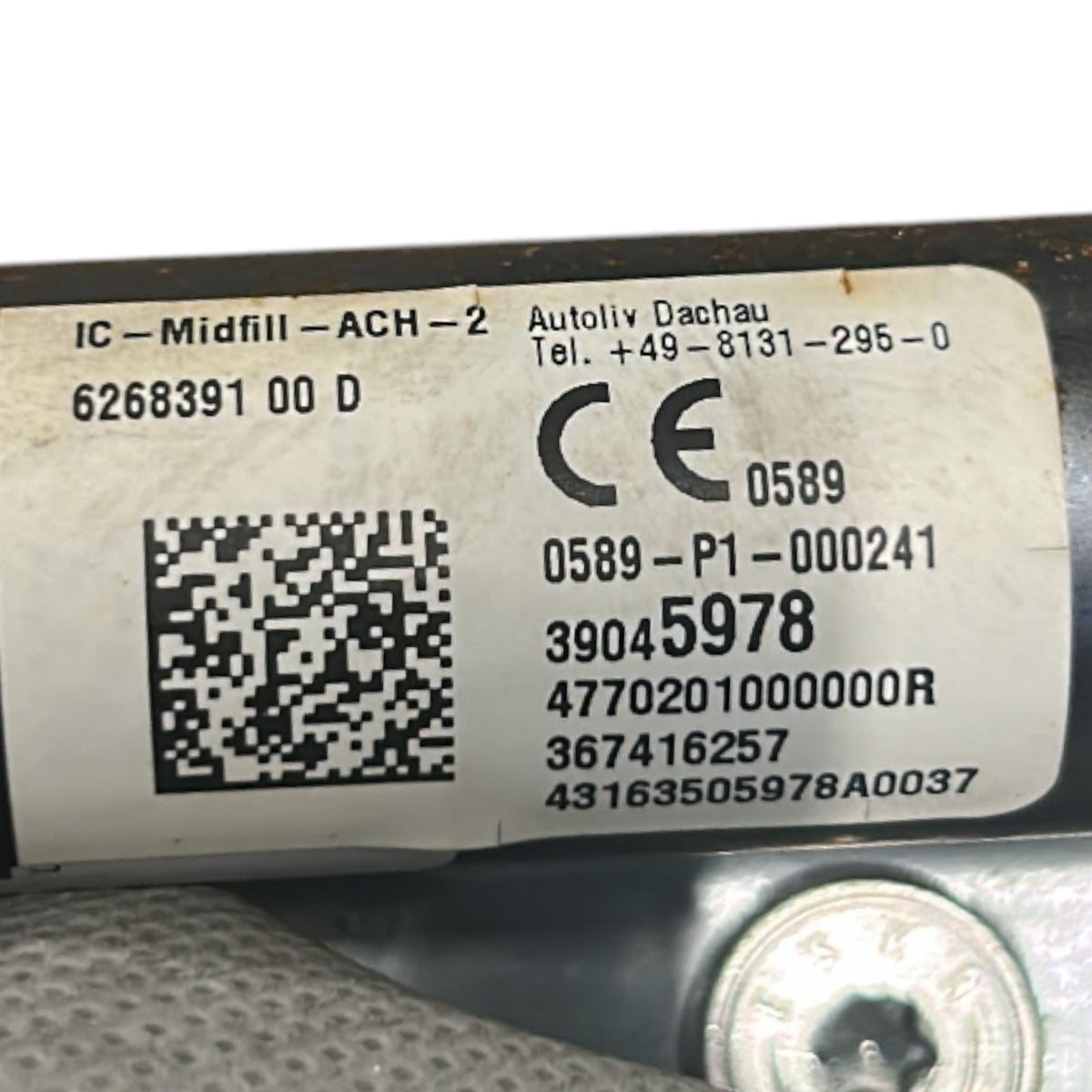 AirBag A Tendina Laterale Anteriore Destro Opel Corsa E cod.39045978 (2014 > 2019) - F&P CRASH SRLS - Ricambi Usati