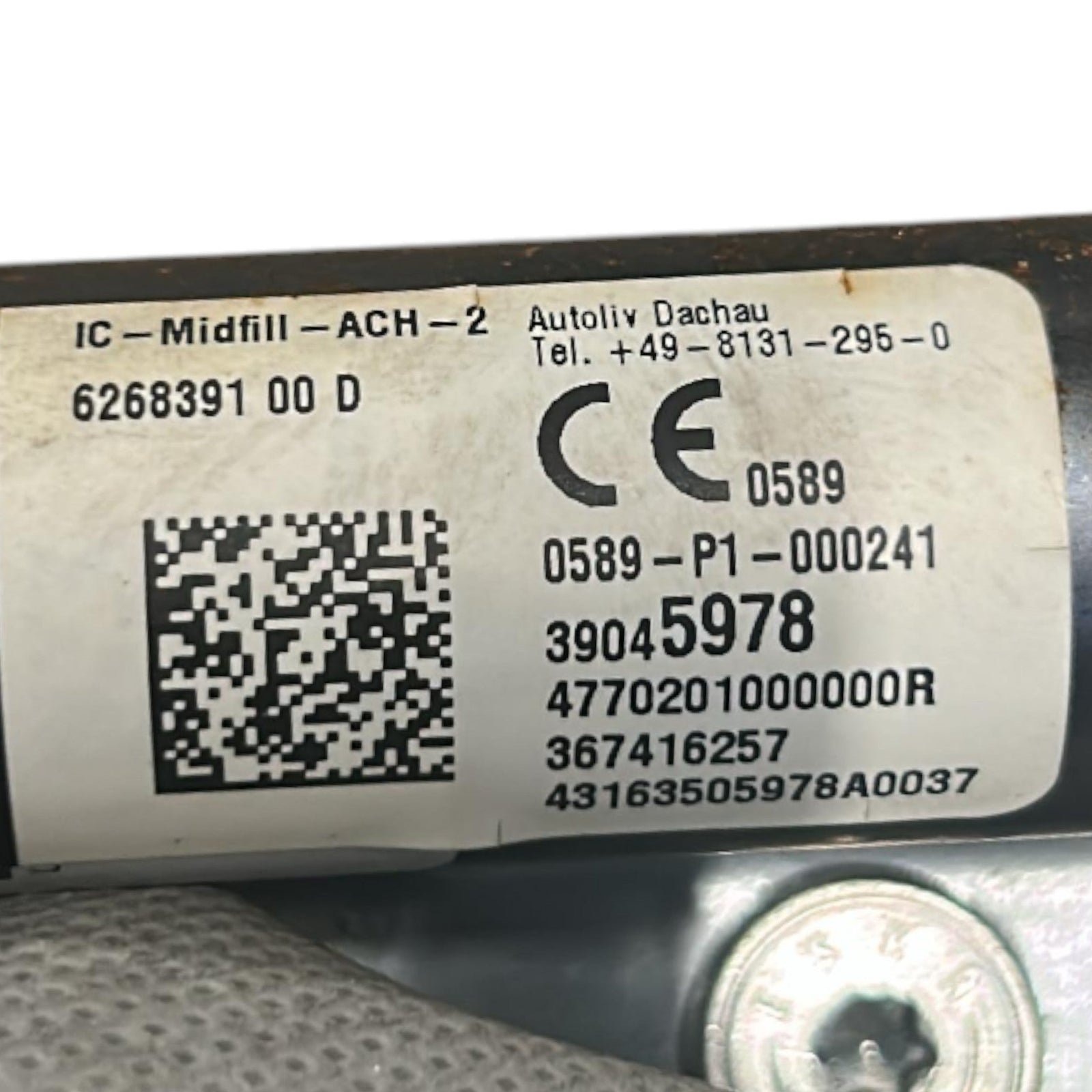 AirBag A Tendina Laterale Anteriore Destro Opel Corsa E cod.39045978 (2014 > 2019) - F&P CRASH SRLS - Ricambi Usati