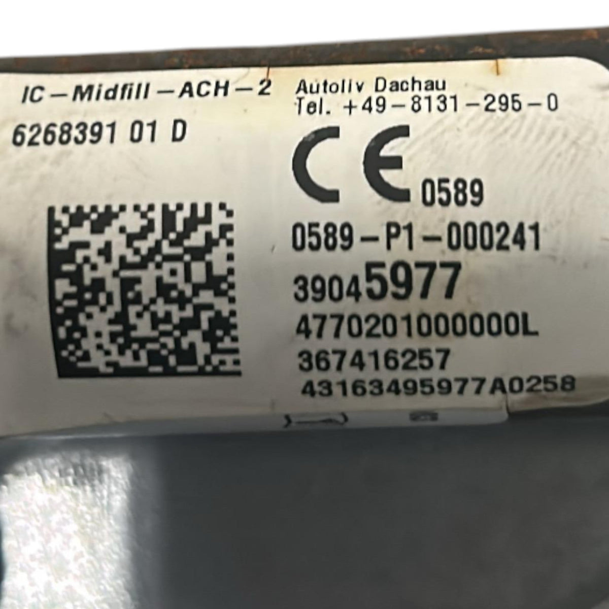 AirBag A Tendina Laterale Anteriore Sinistra Opel Corsa E cod.39045977 (2014 > 2019) - F&P CRASH SRLS - Ricambi Usati