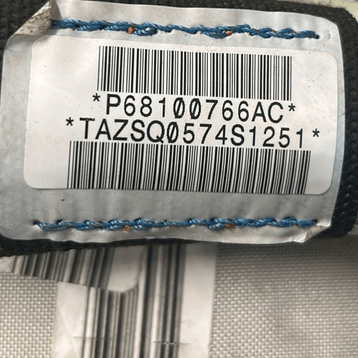 airbag a tendina laterale destra jeep cherokee kl cod:P68100766ac (2013 > 2023) - F&P CRASH SRL - Ricambi Usati