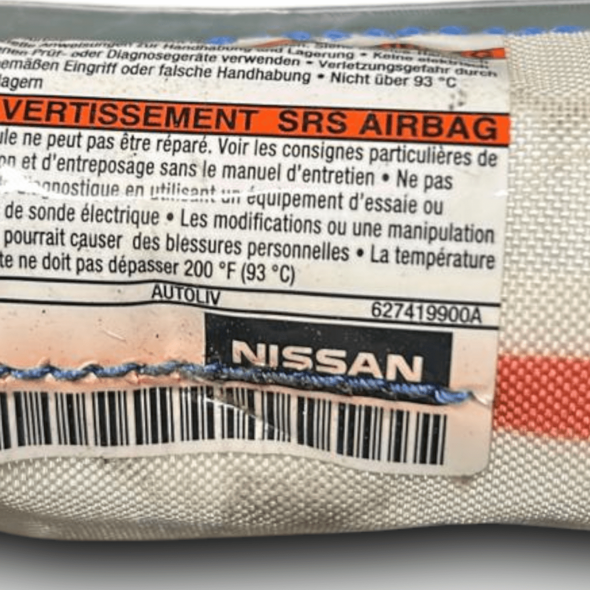 Airbag a tendina laterale destra nissan x - trail cod:627419900a (2014 > 2020) - F&P CRASH SRL - Ricambi Usati