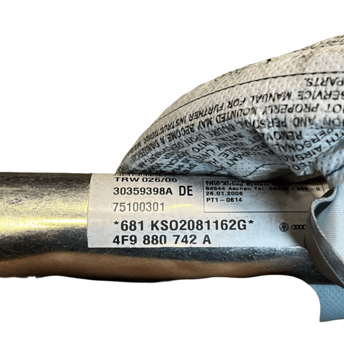 Airbag a tendina laterale destro Audi A6 C6 Avant / 4F cod.4F9880742A (2004 - 2011) - F&P CRASH SRLS - Ricambi Usati