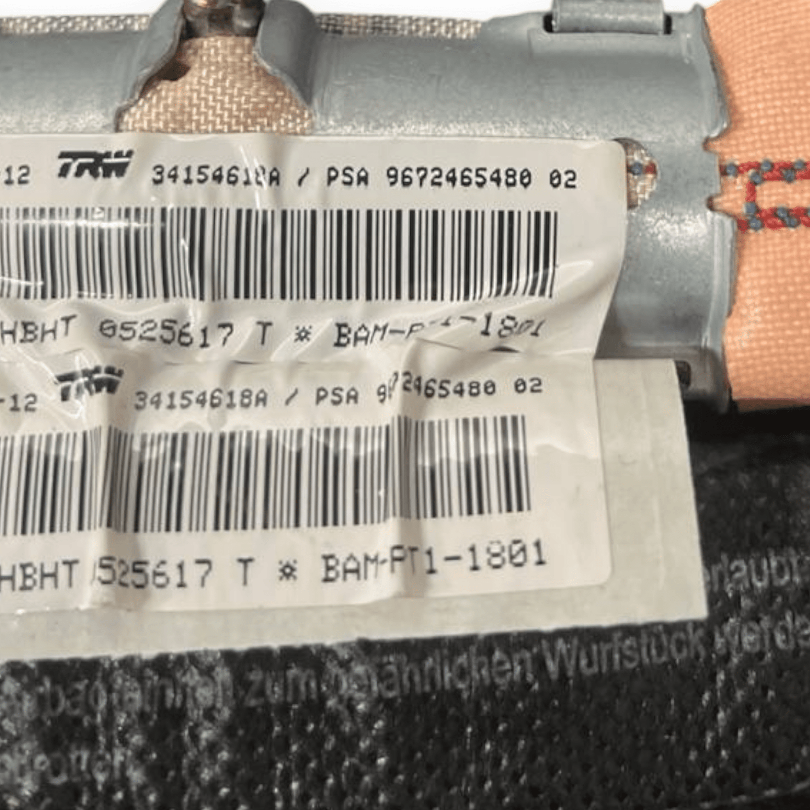 Airbag a Tendina laterale destro (dx) Citroen C3 II (2009 al 2016) cod: 9672465480 - F&P CRASH SRLS - Ricambi Usati