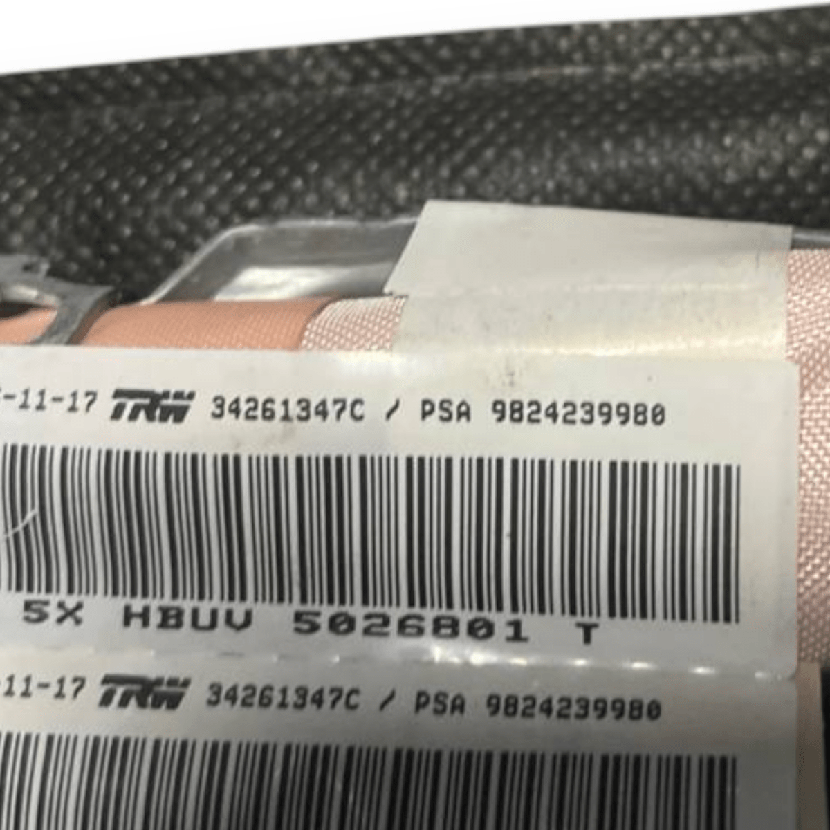 Airbag a Tendina laterale destro (dx) Opel Grandland X (2017 - ) cod: 9824239980 - F&P CRASH SRLS - Ricambi Usati