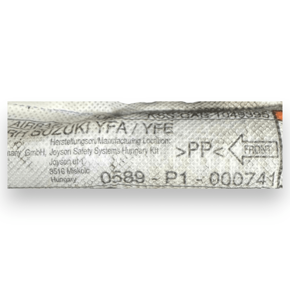Airbag a tendina laterale destro (dx) Suzuki Vitara cod.0589 - P1 - 000741 (2015 - ) - F&P CRASH SRL - Ricambi Usati