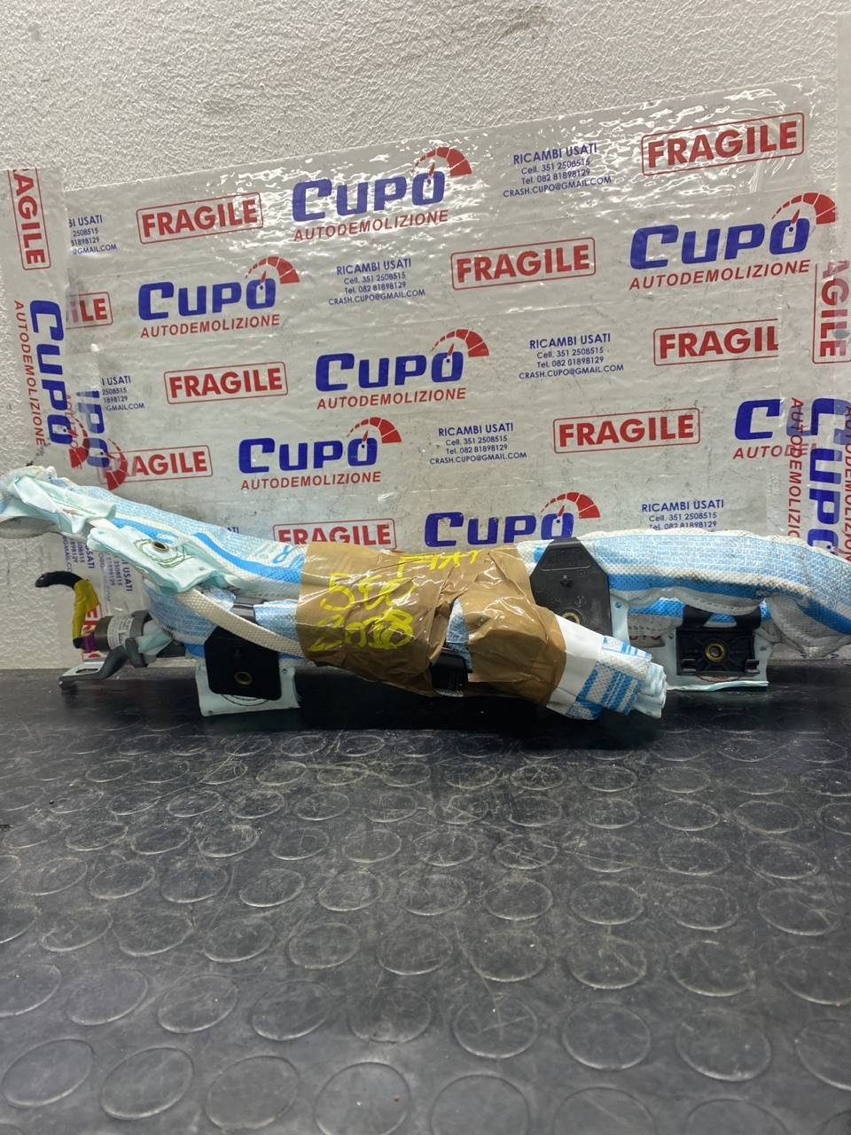 Airbag a tendina laterale destro Fiat 500 (2018) cod: 34240087b - F&amp;P CRASH SRLS - Ricambi Usati