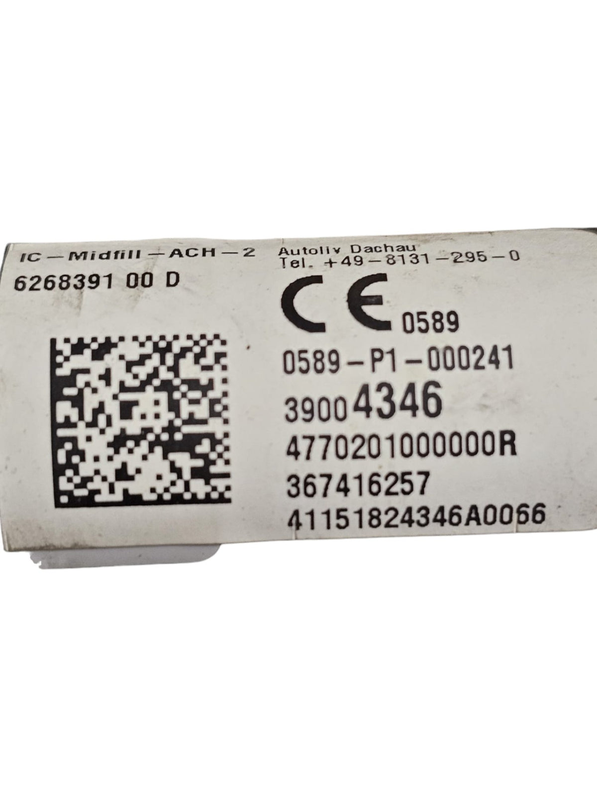 Airbag a Tendina Laterale Destro Opel Corsa E (2014 - 2019) Cod:39004346 - F&P CRASH SRLS - Ricambi Usati