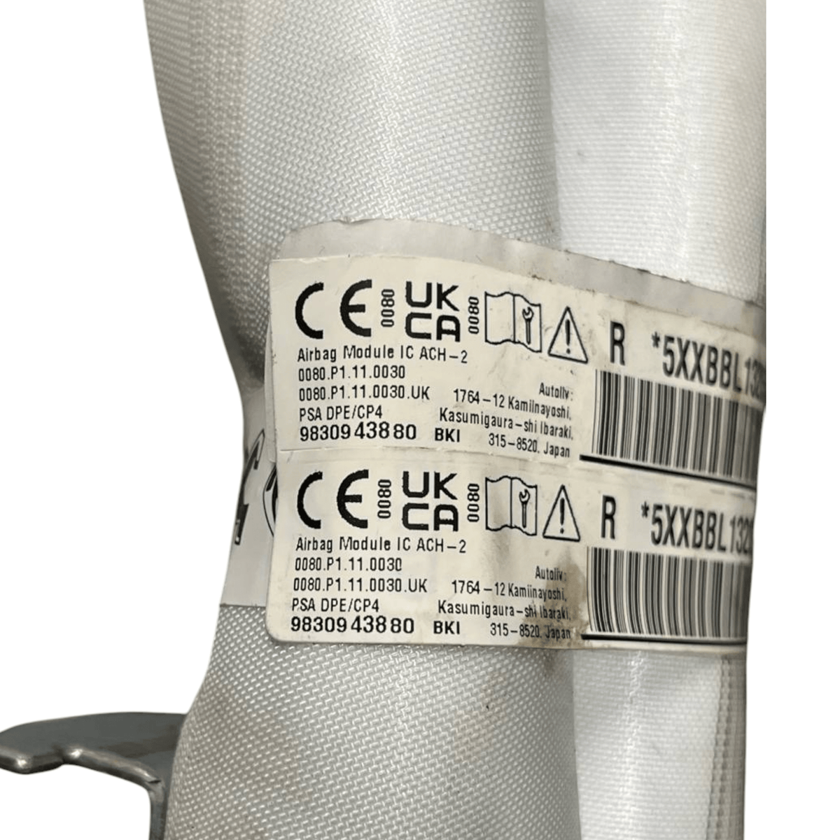 Airbag a tendina laterale destro Peugeot 308 (2021 - >) cod.9830943880 - F&P CRASH SRLS - Ricambi Usati