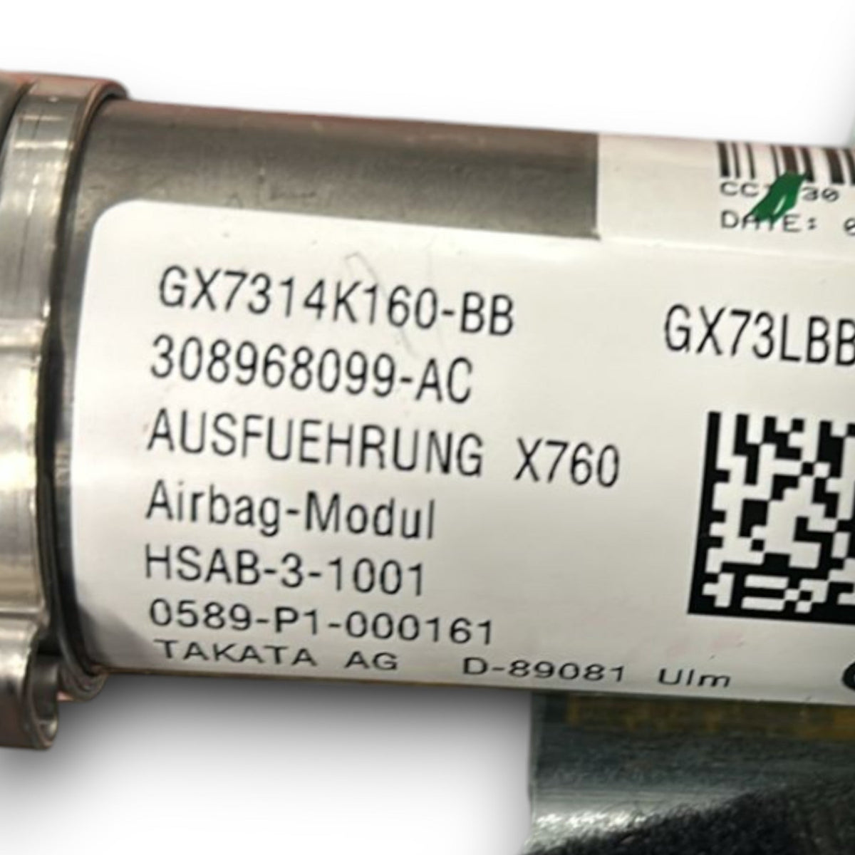 Airbag A tendina Laterale Sinistra Jaguar XE cod:GX7314K160 - BB (2015 > 2024) - F&P CRASH SRLS - Ricambi Usati